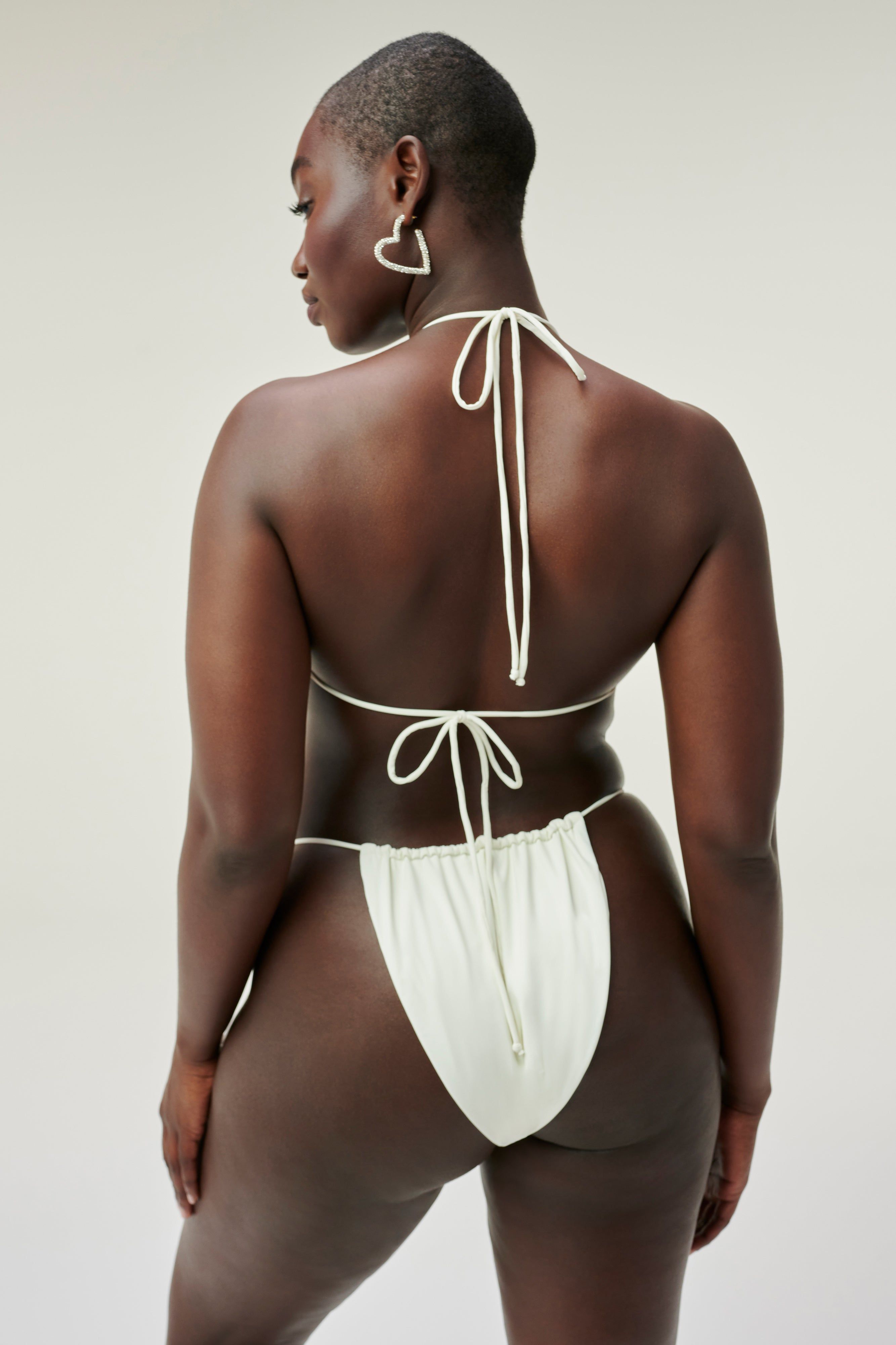 TINY TIES TOP | IVORY001 sold by Good American product image thumbnail 10