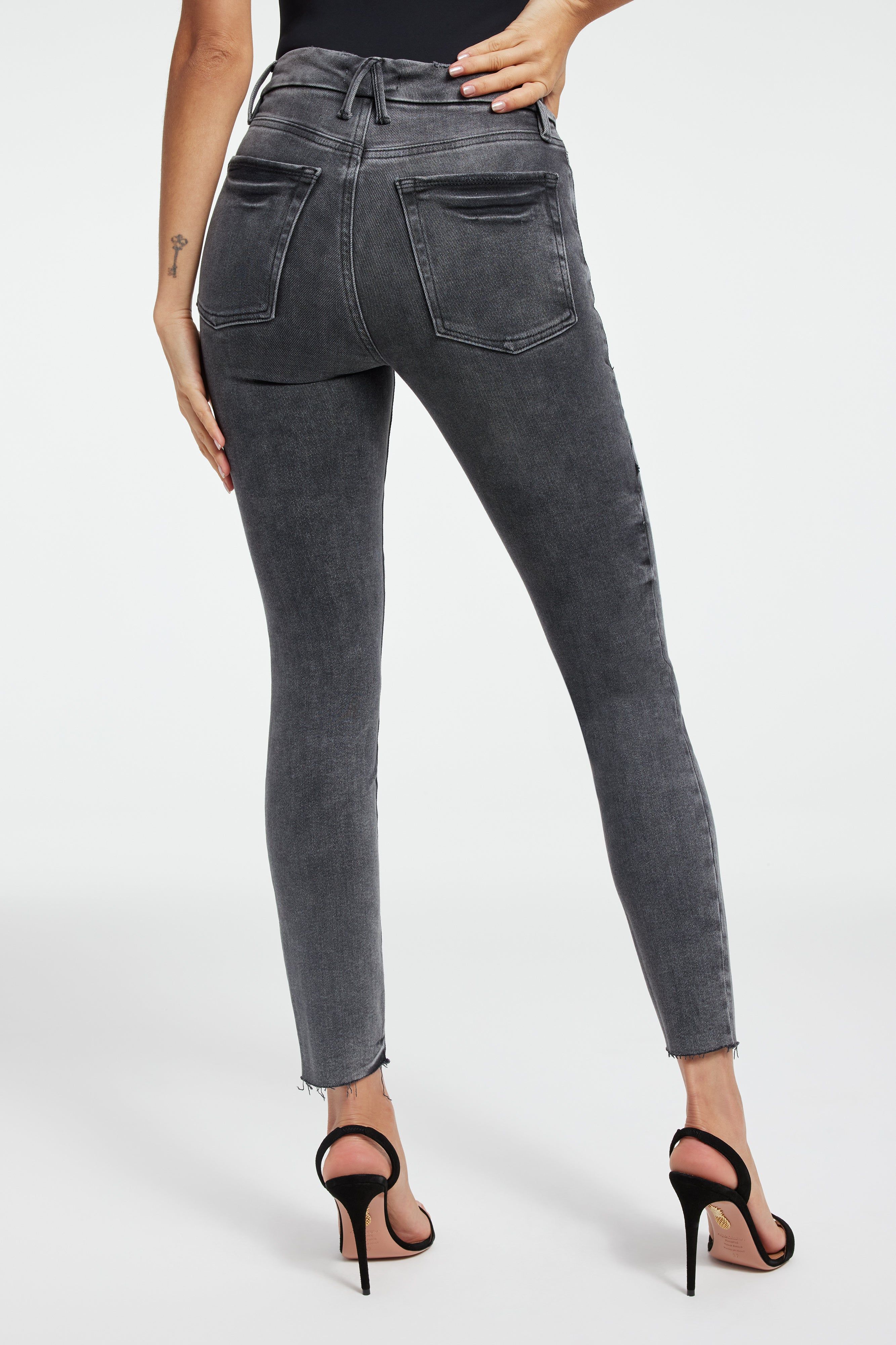 GOOD LEGS CROPPED JEANS| BLACK215 sold by Good American product image thumbnail 4