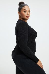 KNIT CUT-OUT TOP | BLACK001 sold by Good American