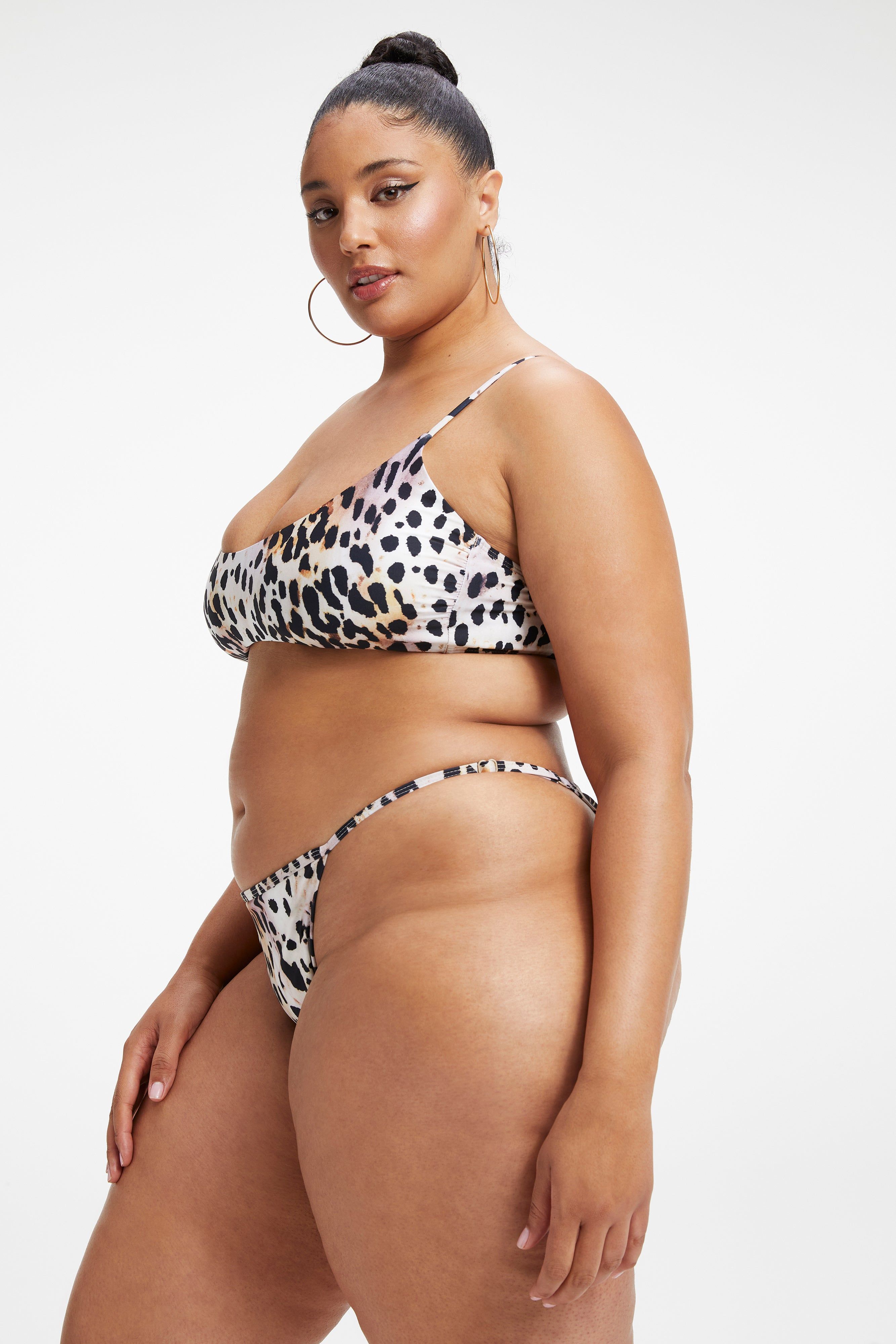 SATIN KHLOÉ TOP | ROSE CHEETAH001 sold by Good American product image thumbnail 4