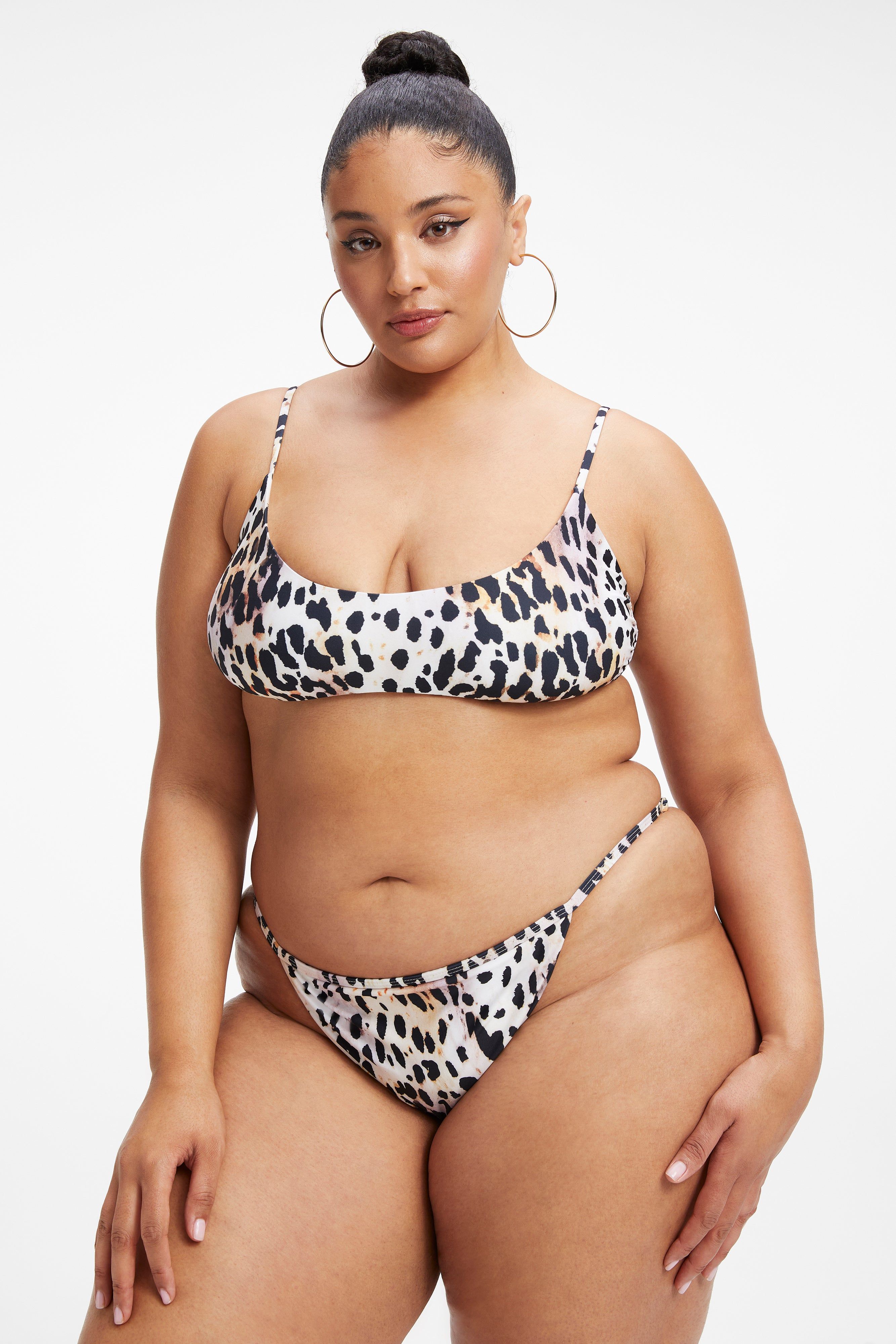 SATIN KHLOÉ TOP | ROSE CHEETAH001 sold by Good American product image thumbnail 3