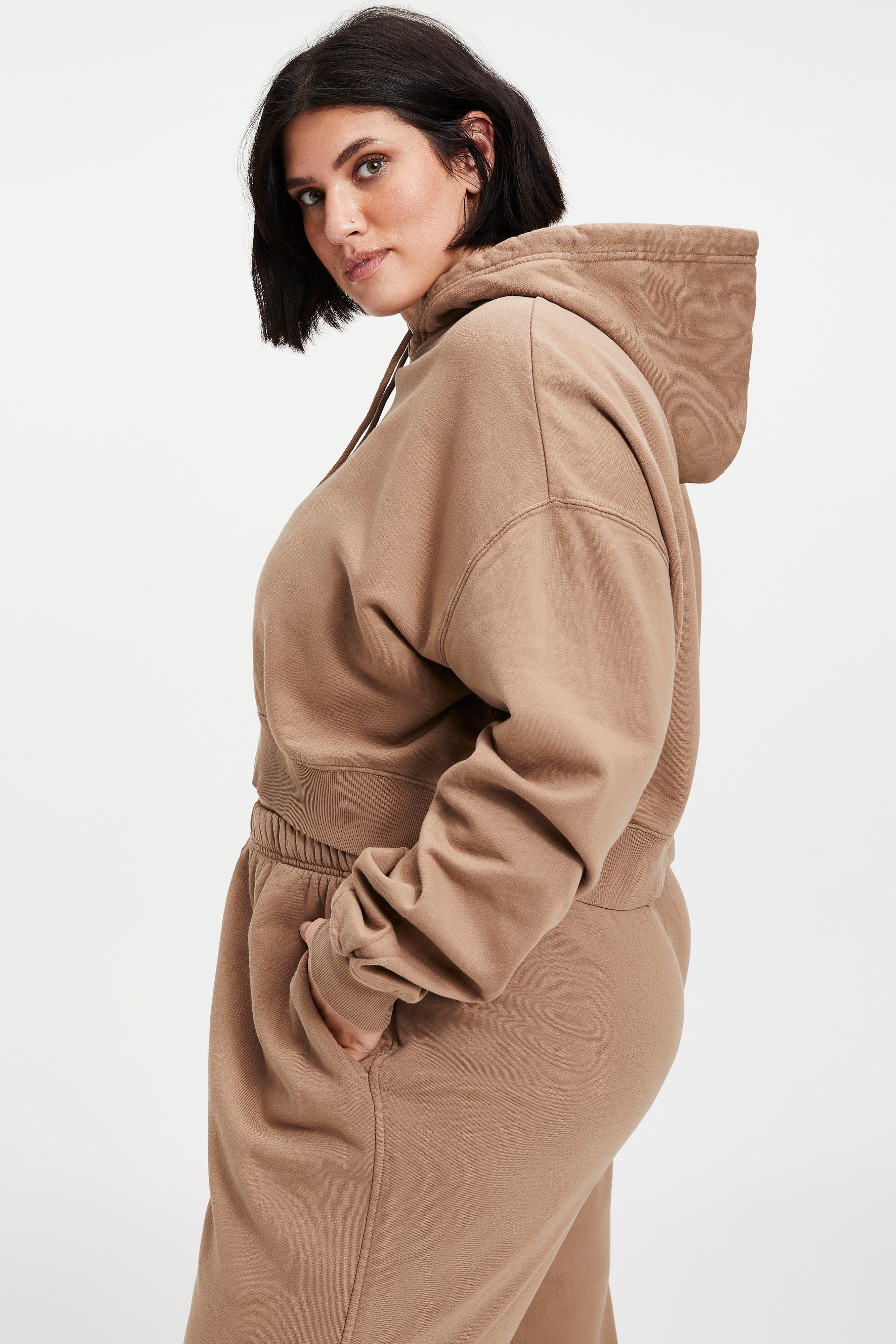 CROPPED & COOL HOODIE | PUTTY001 sold by Good American product image thumbnail 10