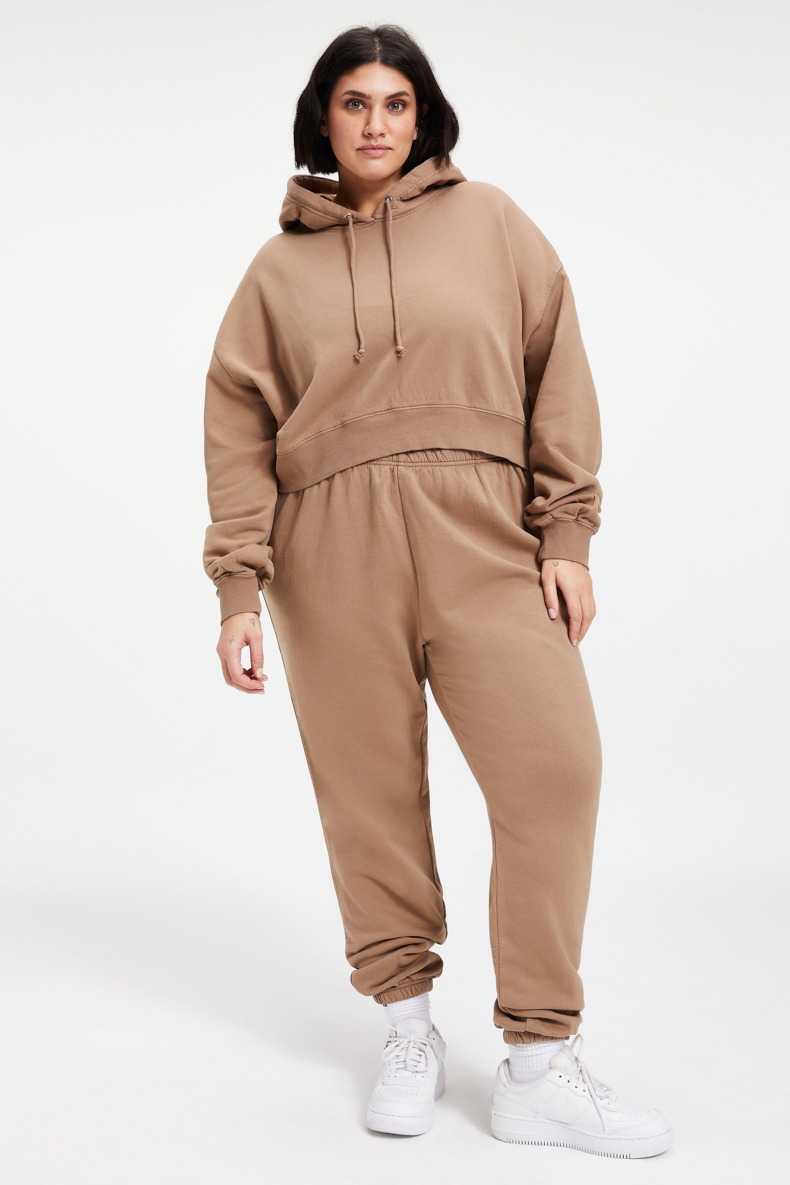 CROPPED & COOL HOODIE | PUTTY001 sold by Good American product image thumbnail 11