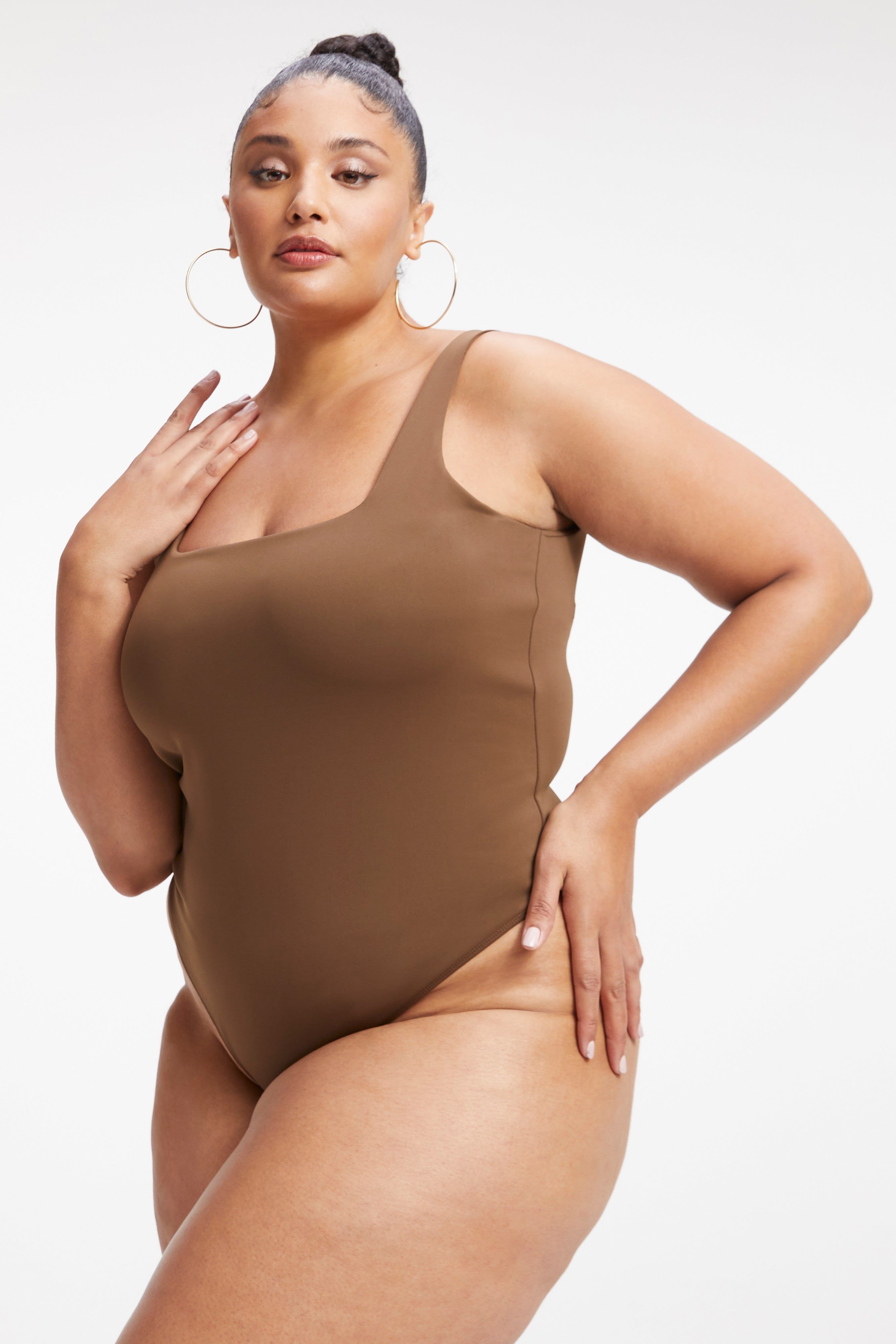 SCUBA MODERN TANK BODYSUIT | LIGHT MOCHA004 sold by Good American
