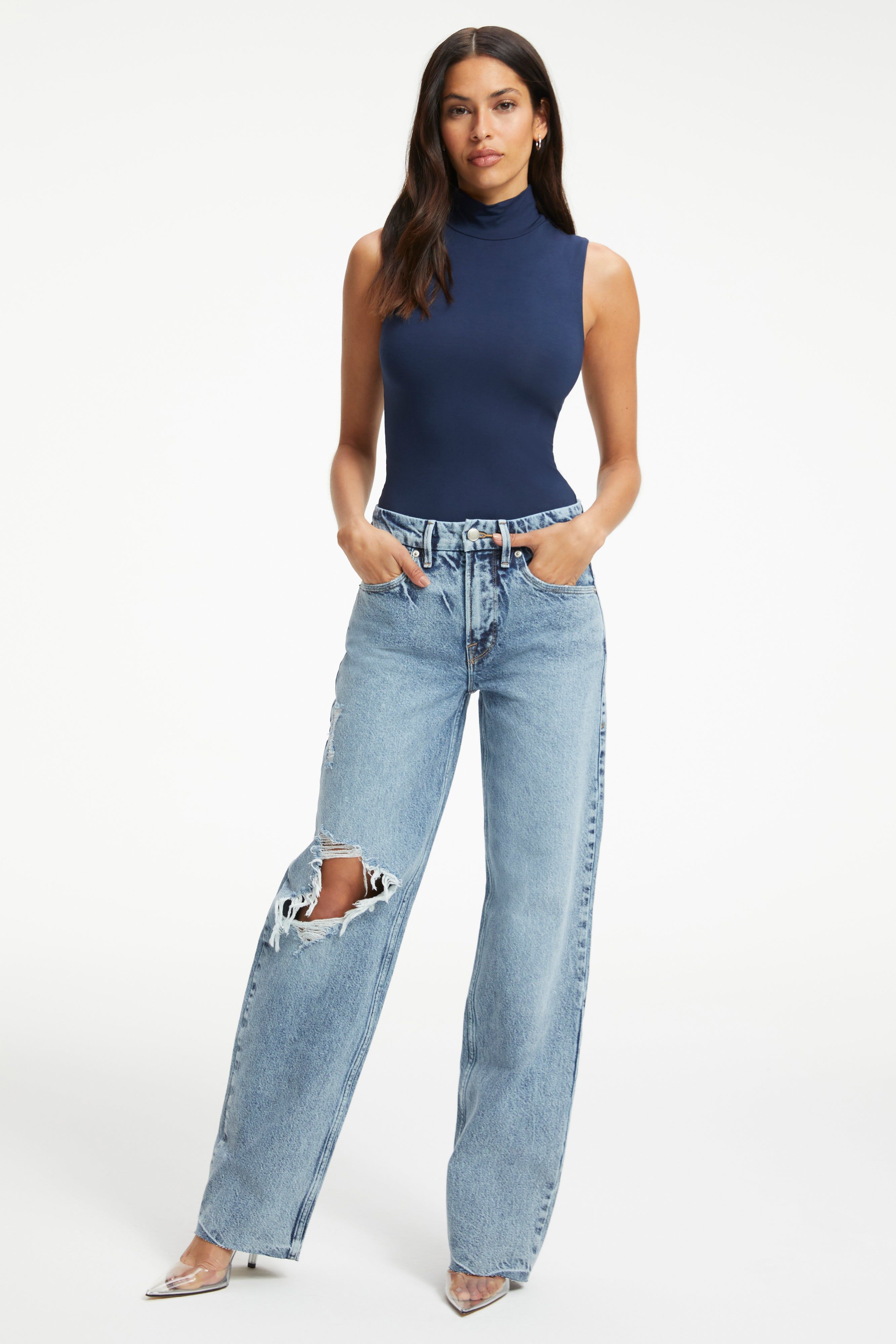 GOOD '90s JEANS | INDIGO245 sold by Good American product image thumbnail 7