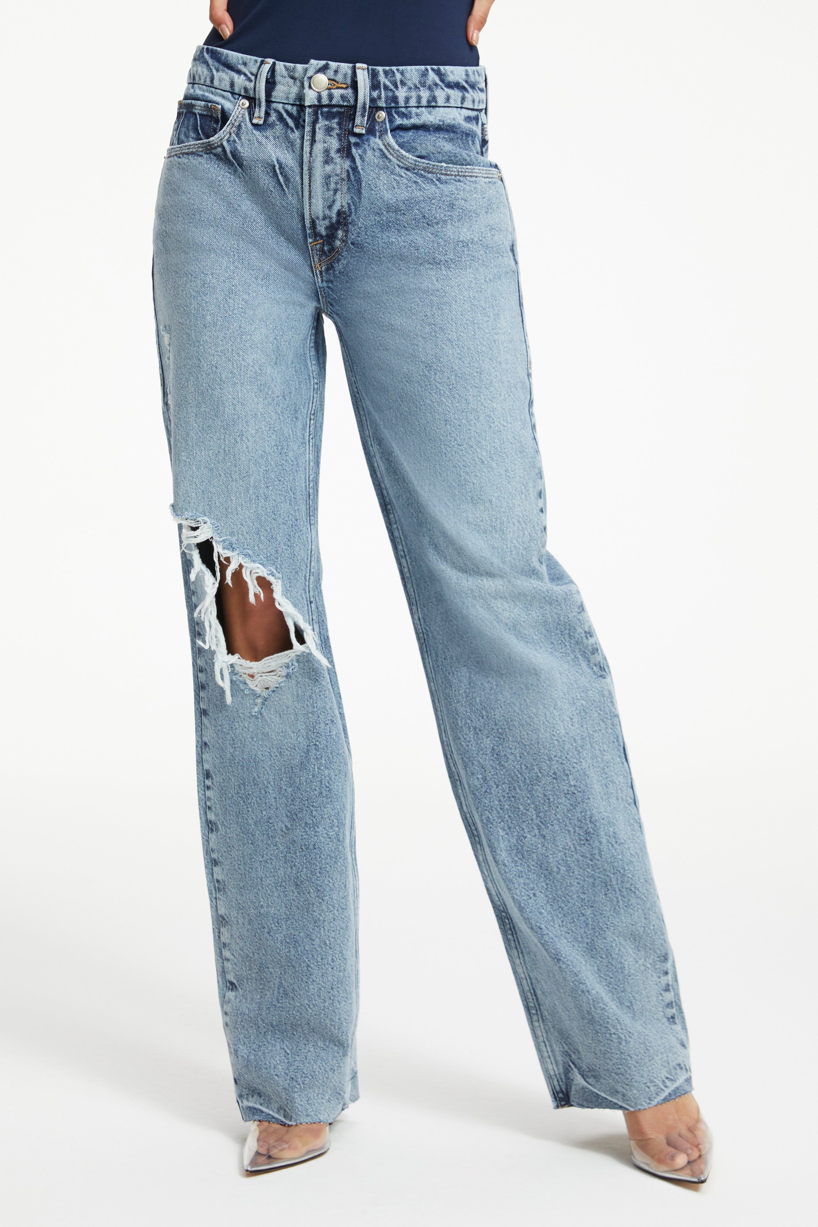 GOOD '90s JEANS | INDIGO245 sold by Good American product image thumbnail 6