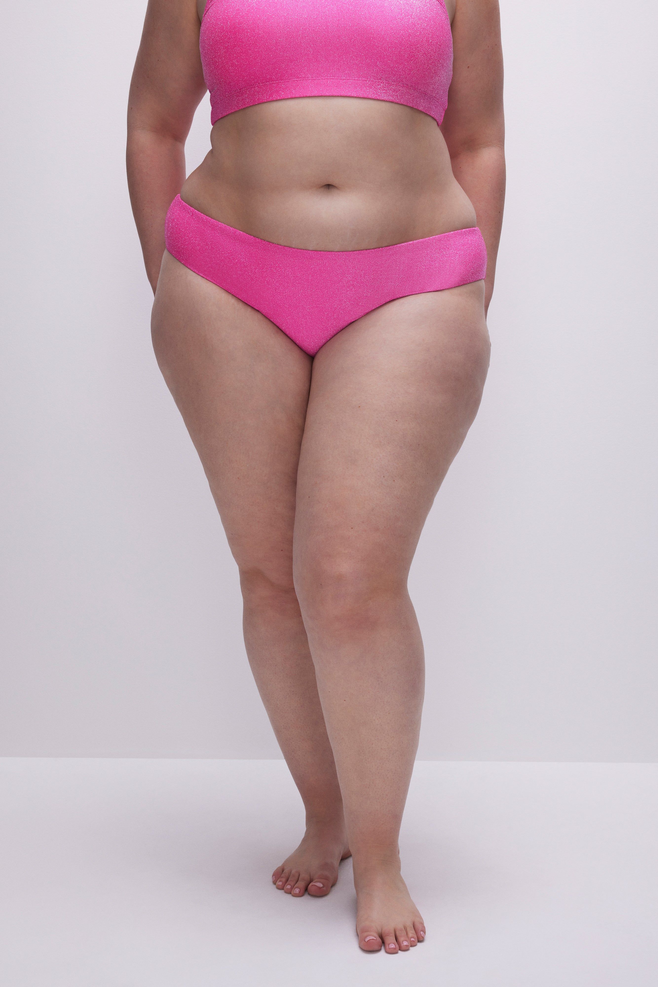 SPARKLE BIKINI BOTTOM | KNOCKOUTPINK001 sold by Good American product image thumbnail 6