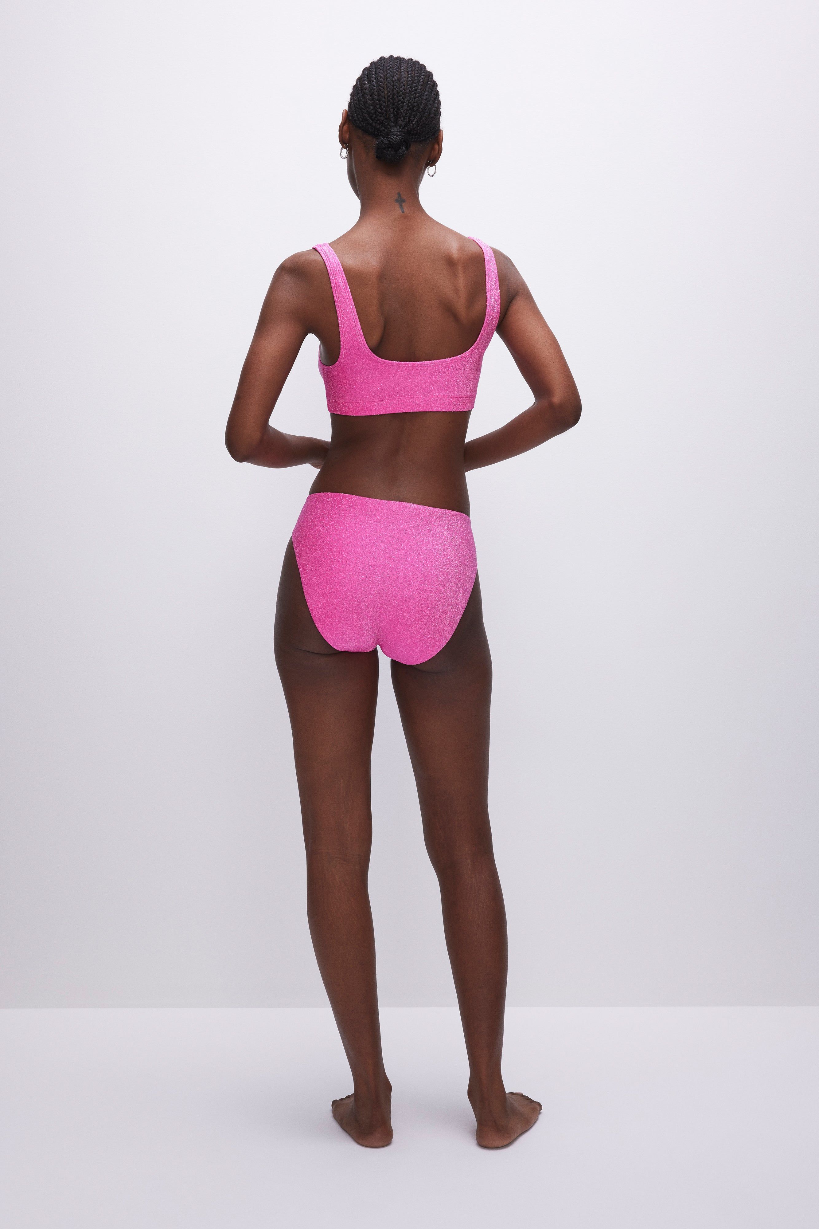 SPARKLE BIKINI BOTTOM | KNOCKOUTPINK001 sold by Good American product image thumbnail 5