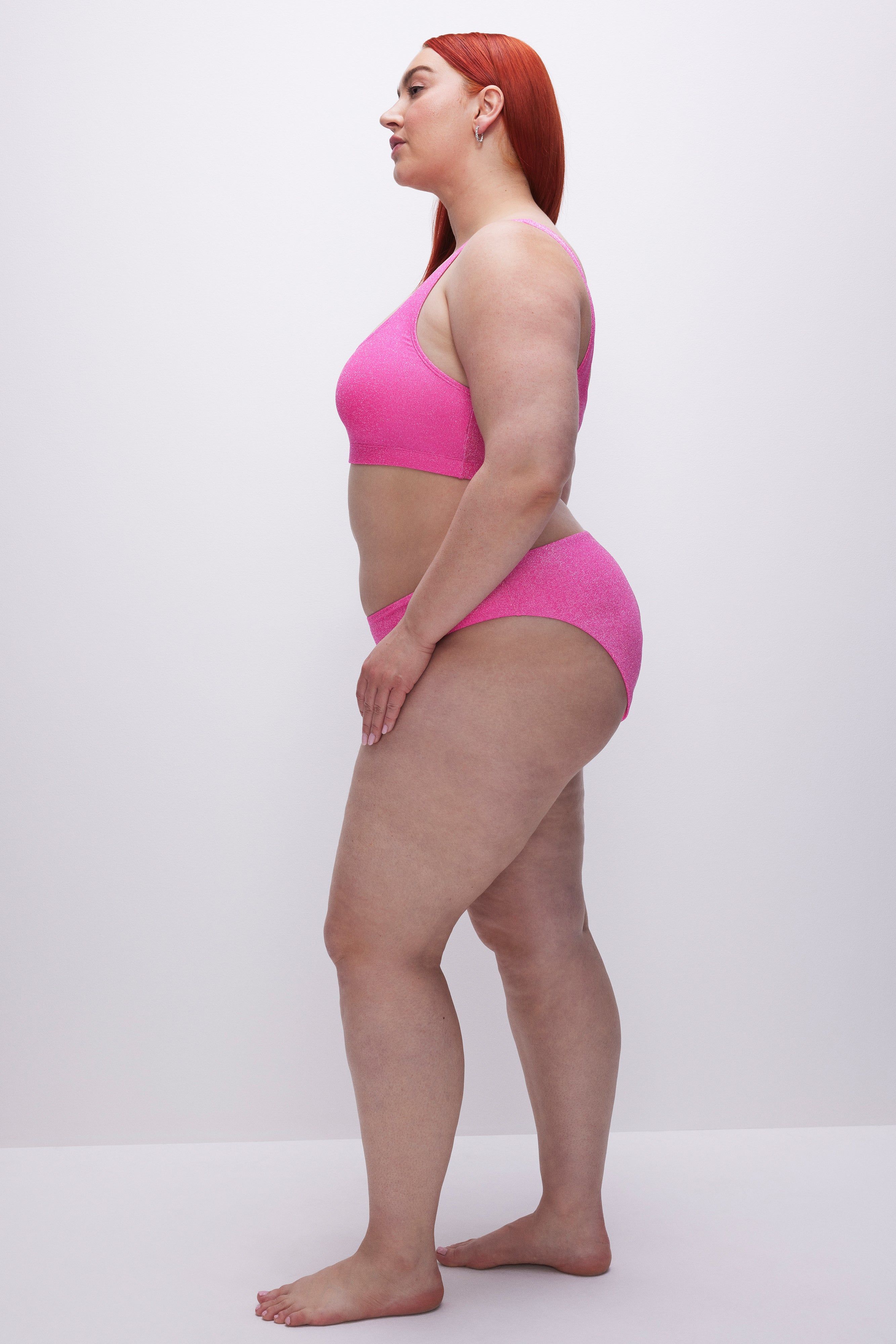 SPARKLE BIKINI BOTTOM | KNOCKOUTPINK001 sold by Good American product image thumbnail 8