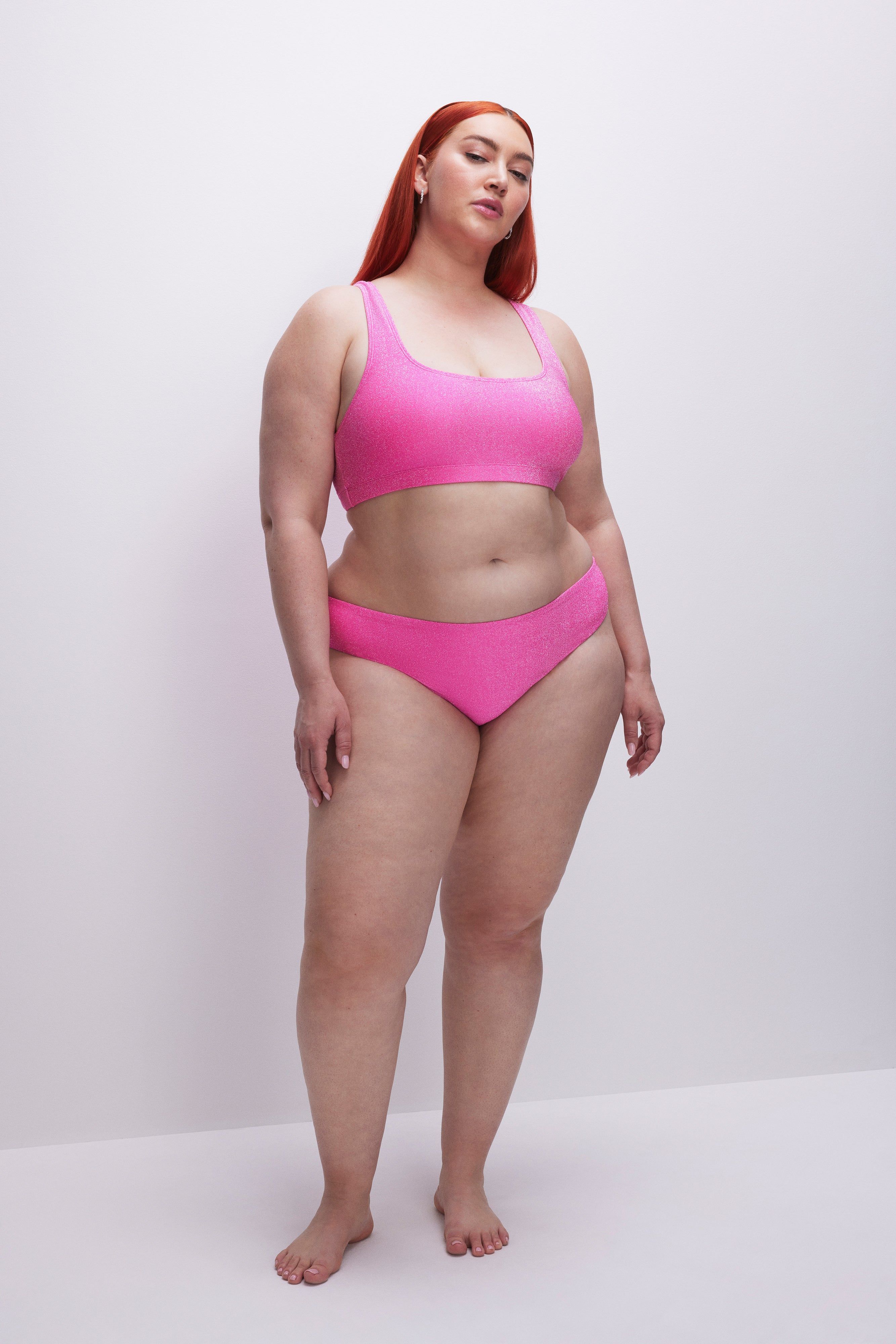 SPARKLE BIKINI BOTTOM | KNOCKOUTPINK001 sold by Good American product image thumbnail 7