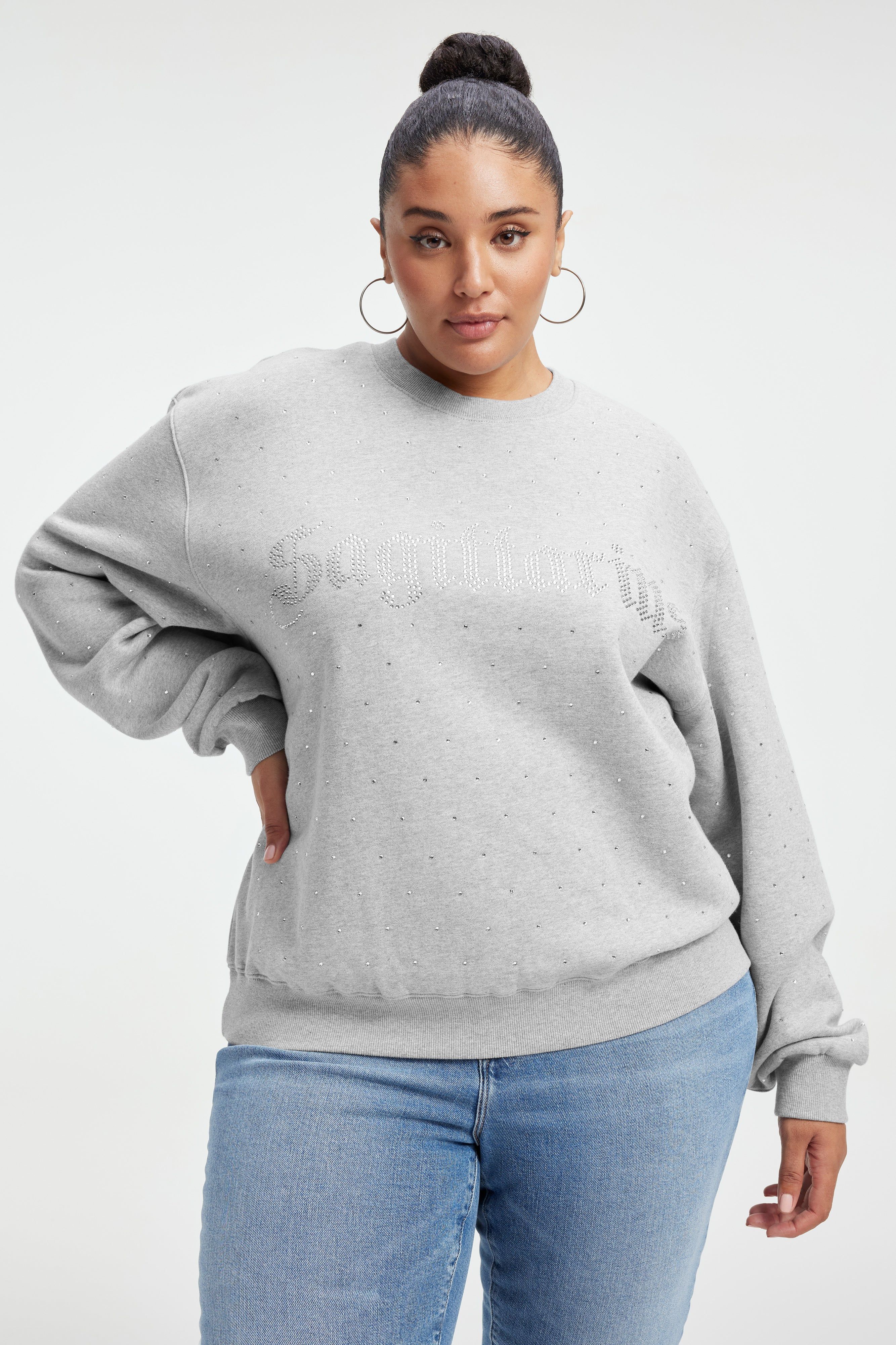 SAGITTARIUS BOYFRIEND SWEATSHIRT | SAGITTARIUS sold by Good American product image thumbnail 2