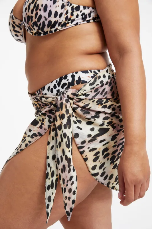 LEG DAZE SARONG | ROSE CHEETAH001 sold by Good American