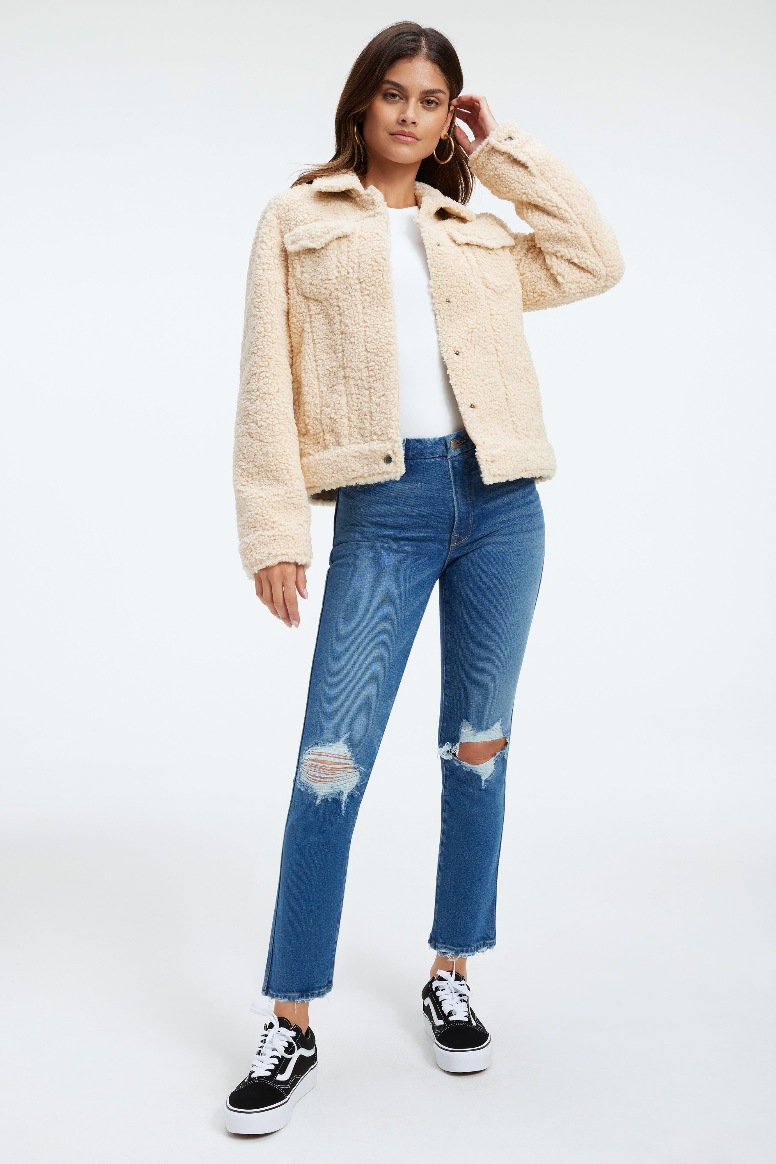 GOOD CURVE STRAIGHT JEANS | INDIGO337 sold by Good American product image thumbnail 4