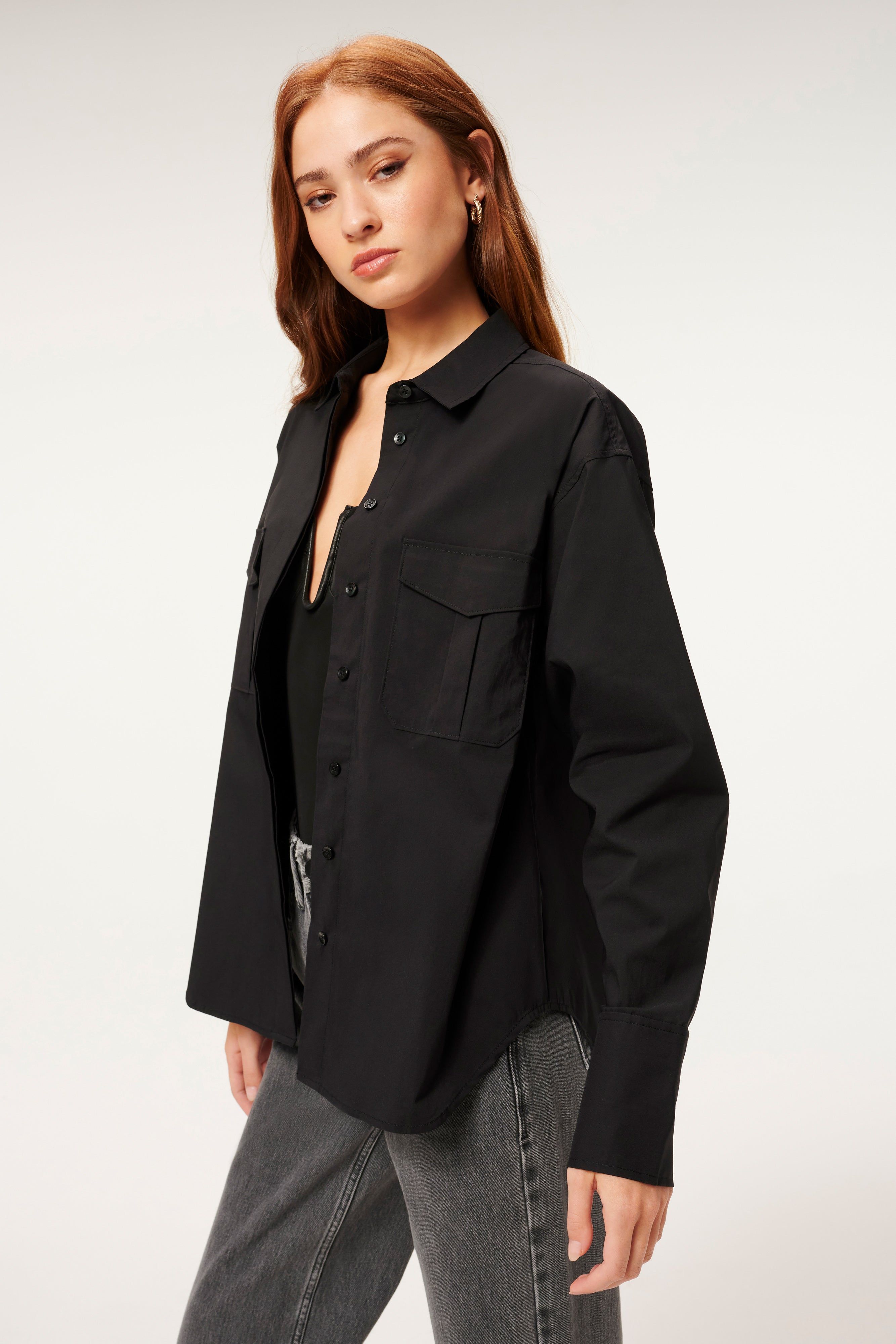 THE GOOD SHIRT | BLACK001 sold by Good American product image thumbnail 3