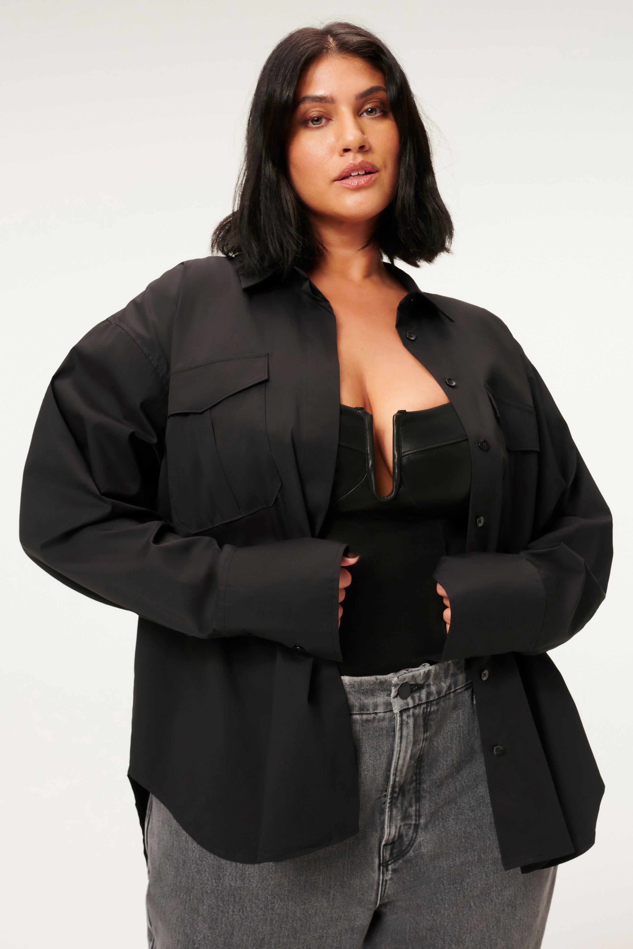 THE GOOD SHIRT | BLACK001 sold by Good American product image thumbnail 7