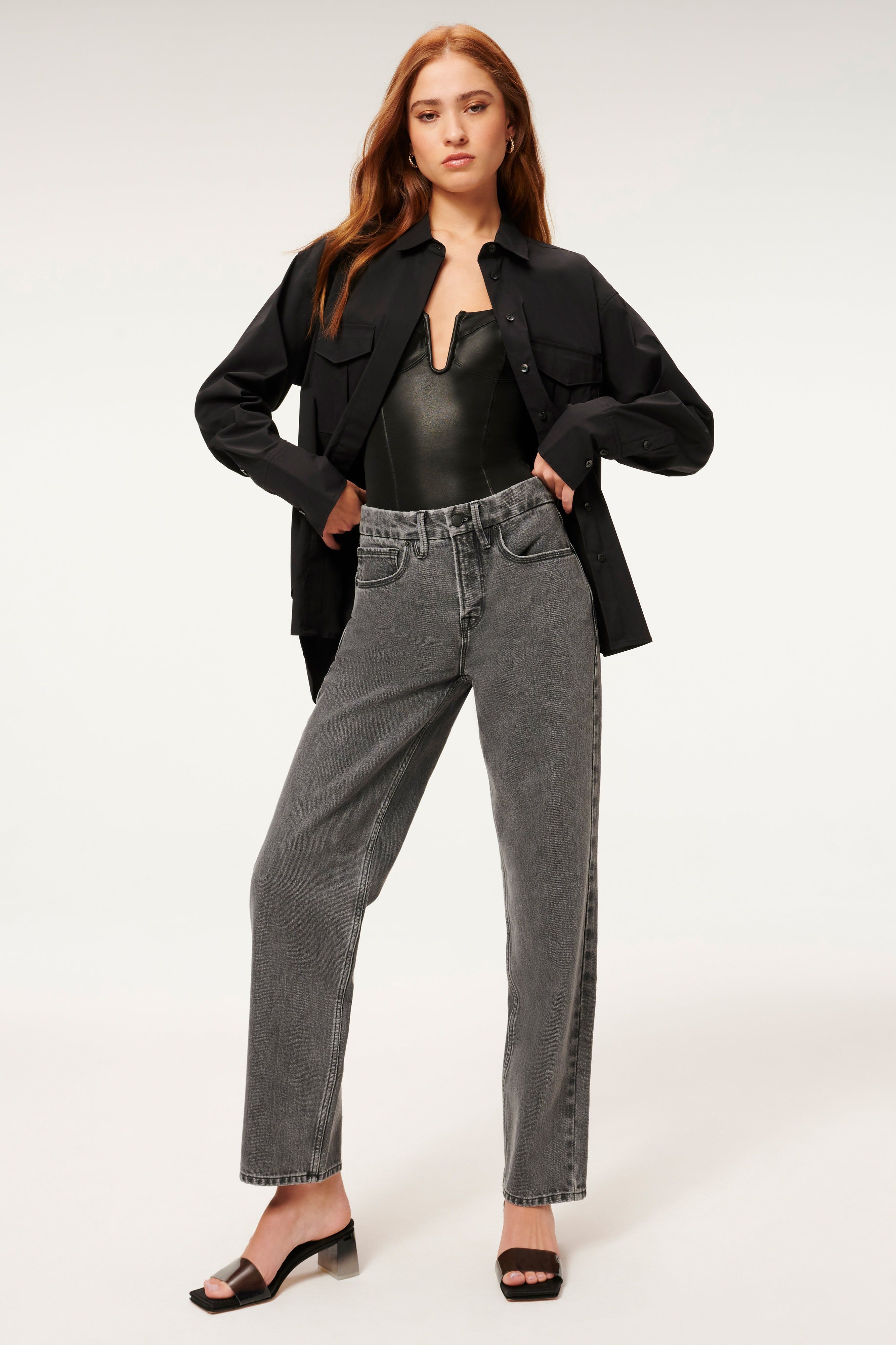 THE GOOD SHIRT | BLACK001 sold by Good American product image thumbnail 5