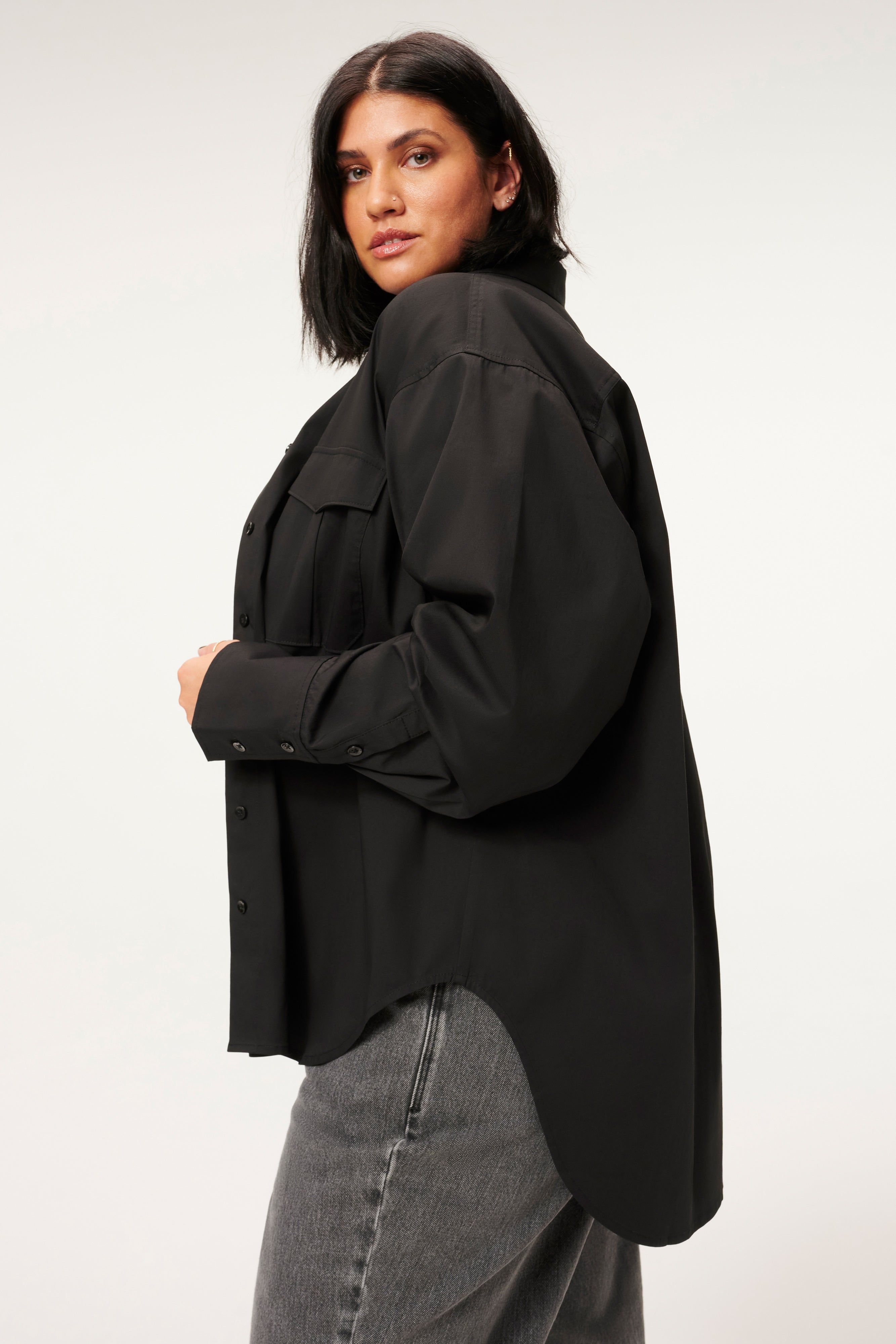 THE GOOD SHIRT | BLACK001 sold by Good American product image thumbnail 9