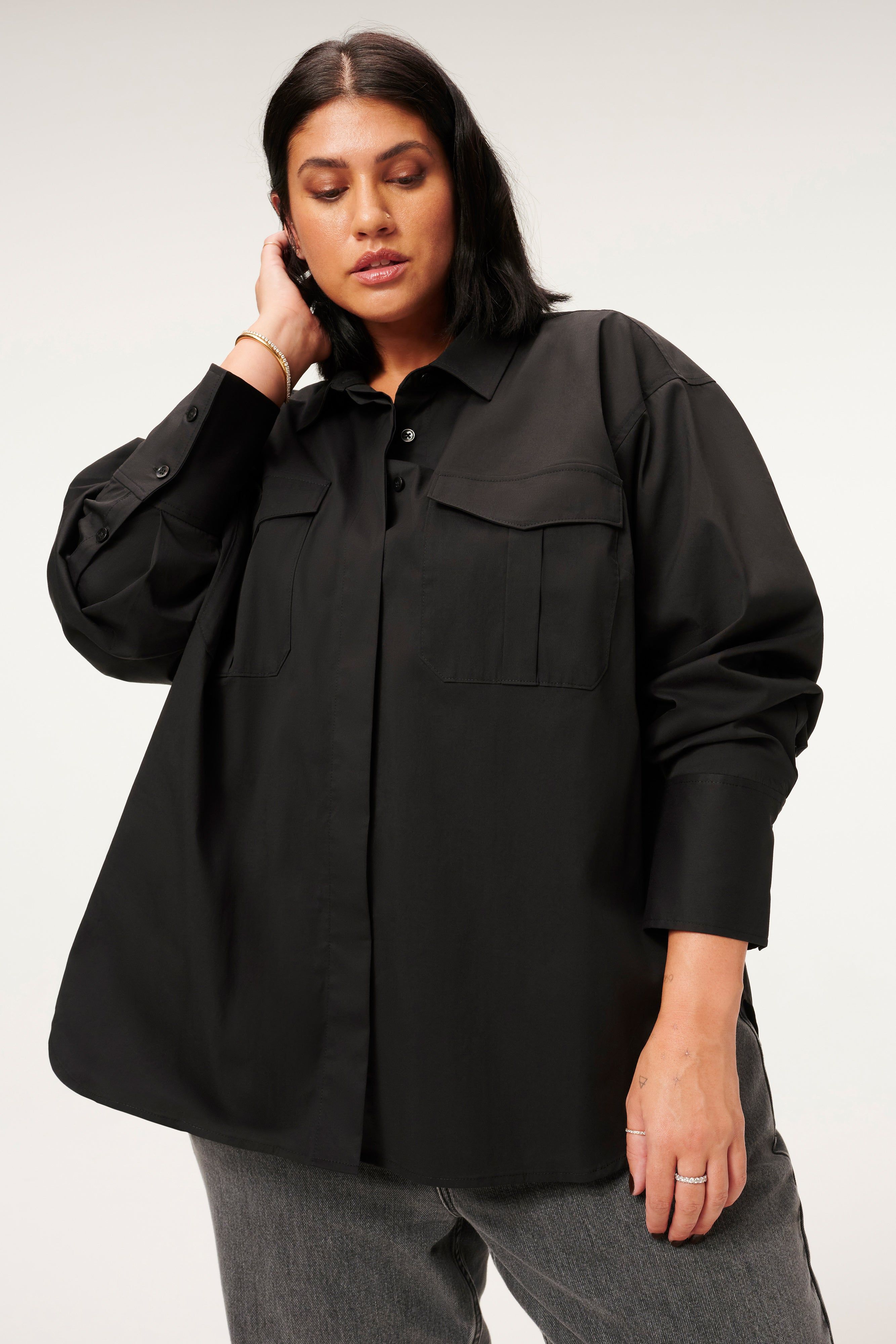 THE GOOD SHIRT | BLACK001 sold by Good American product image thumbnail 8