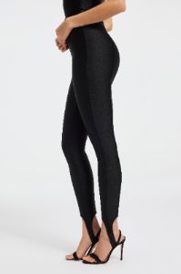 COMPRESSION SHINE STIRRUP PANTS | BLACK001 sold by Good American