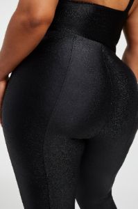 COMPRESSION SHINE STIRRUP PANTS | BLACK001 sold by Good American
