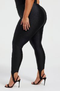 COMPRESSION SHINE STIRRUP PANTS | BLACK001 sold by Good American