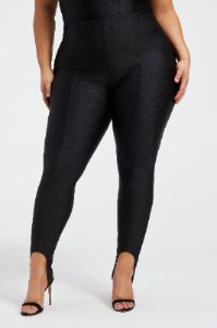 COMPRESSION SHINE STIRRUP PANTS | BLACK001 sold by Good American