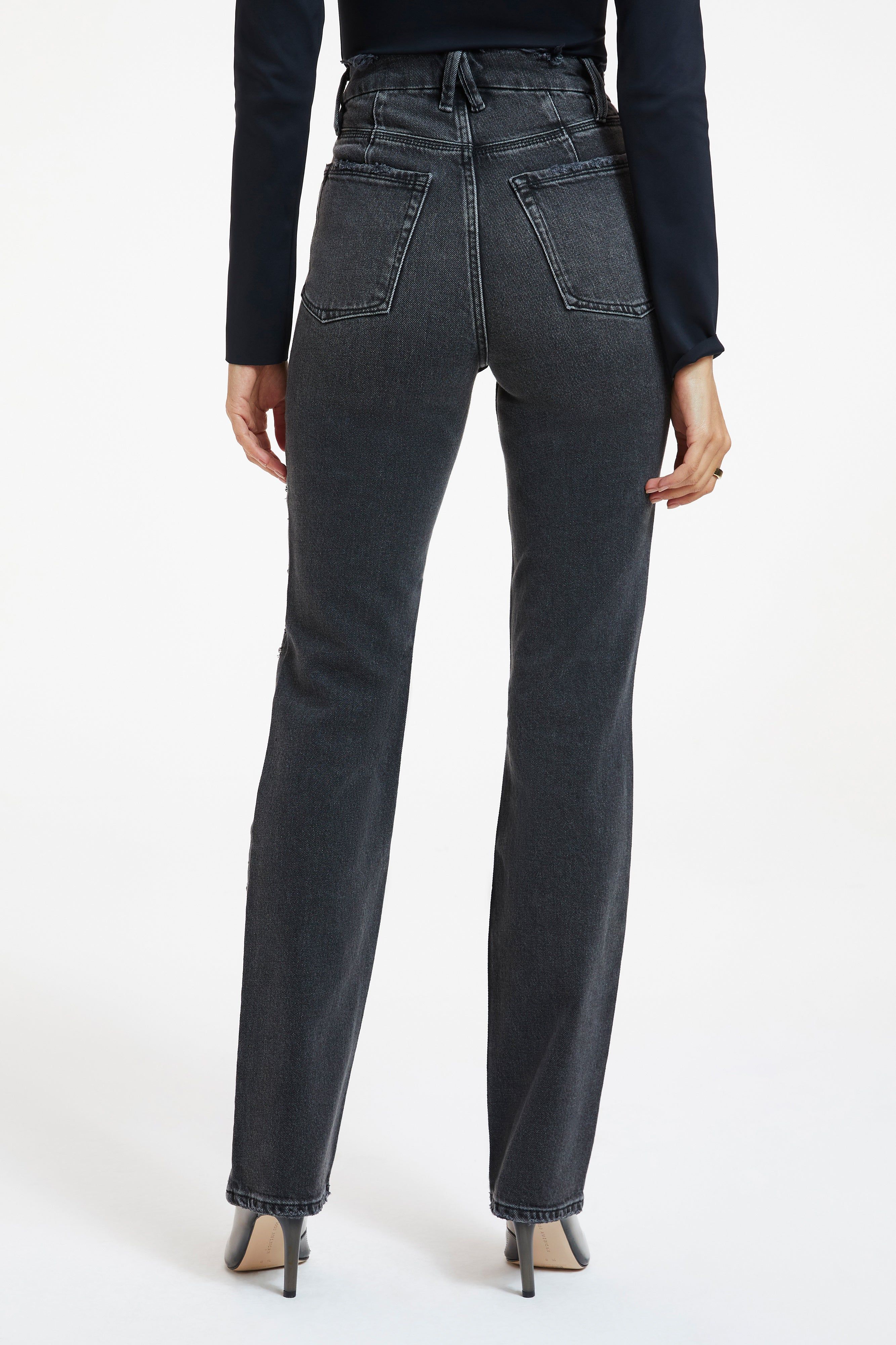 GOOD ICON DIAMOND DUSTED JEANS | BLACK251 sold by Good American product image thumbnail 10