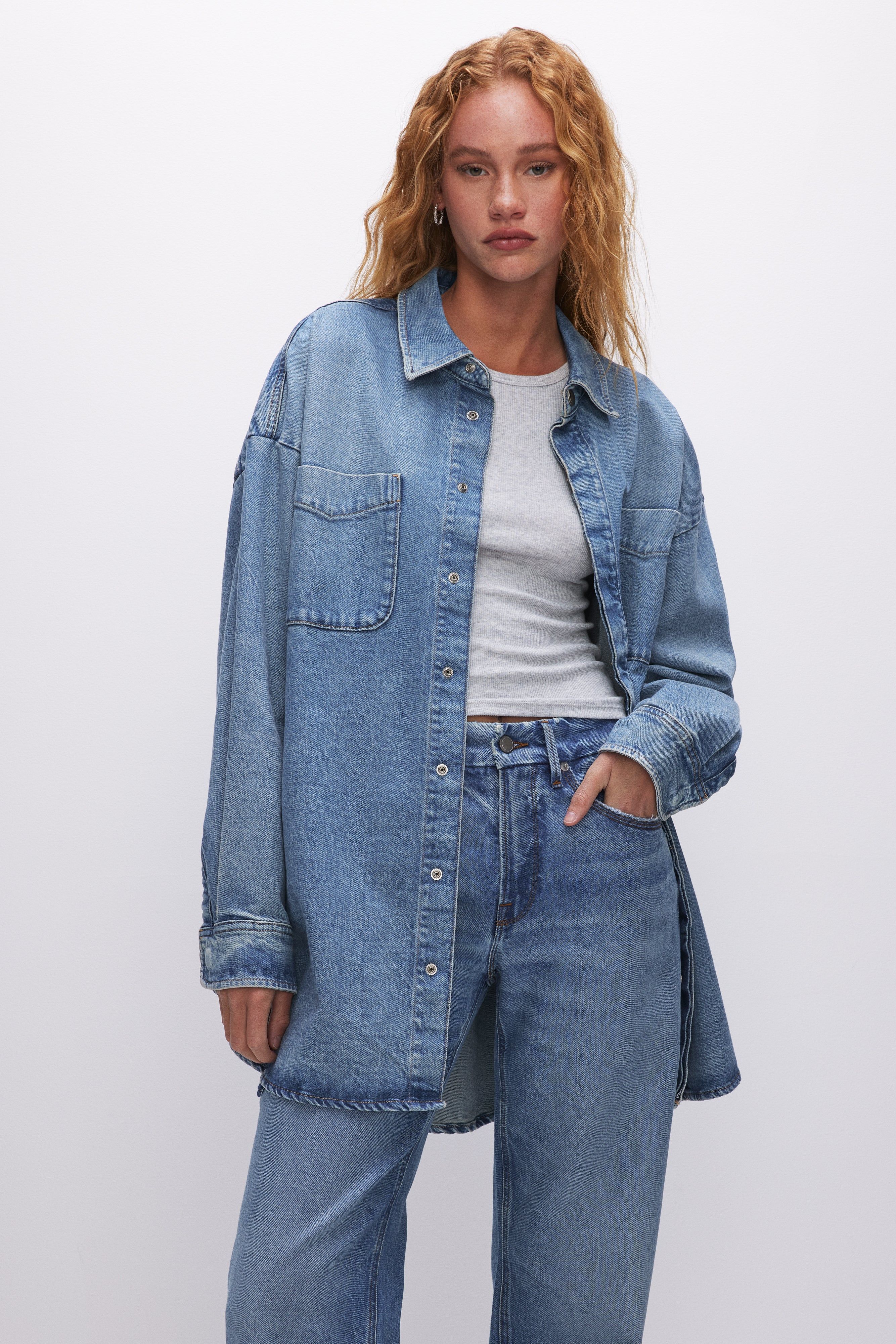 MICRO RIB CREWNECK TANK | HEATHER GREY001 sold by Good American product image thumbnail 3