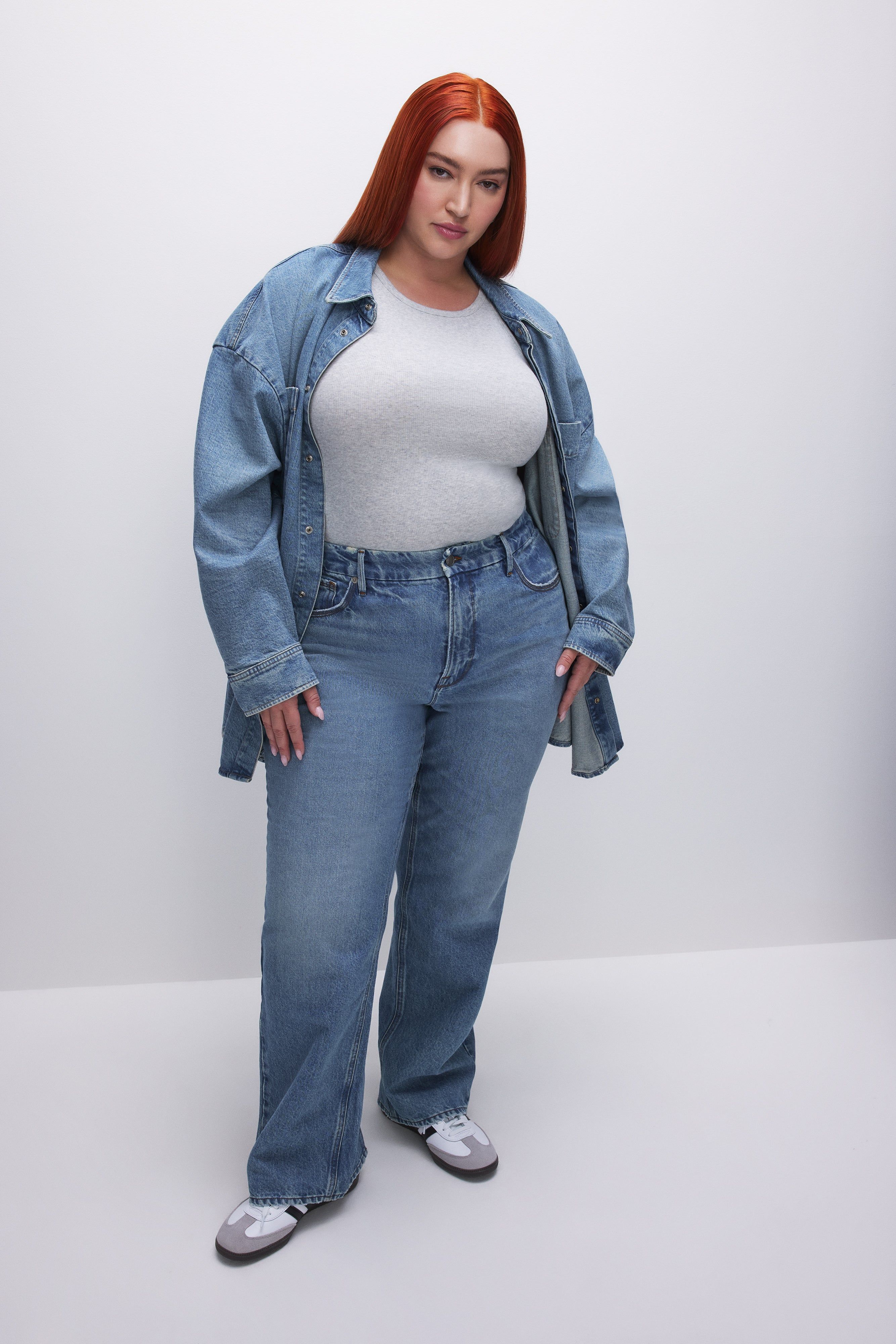 MICRO RIB CREWNECK TANK | HEATHER GREY001 sold by Good American product image thumbnail 8