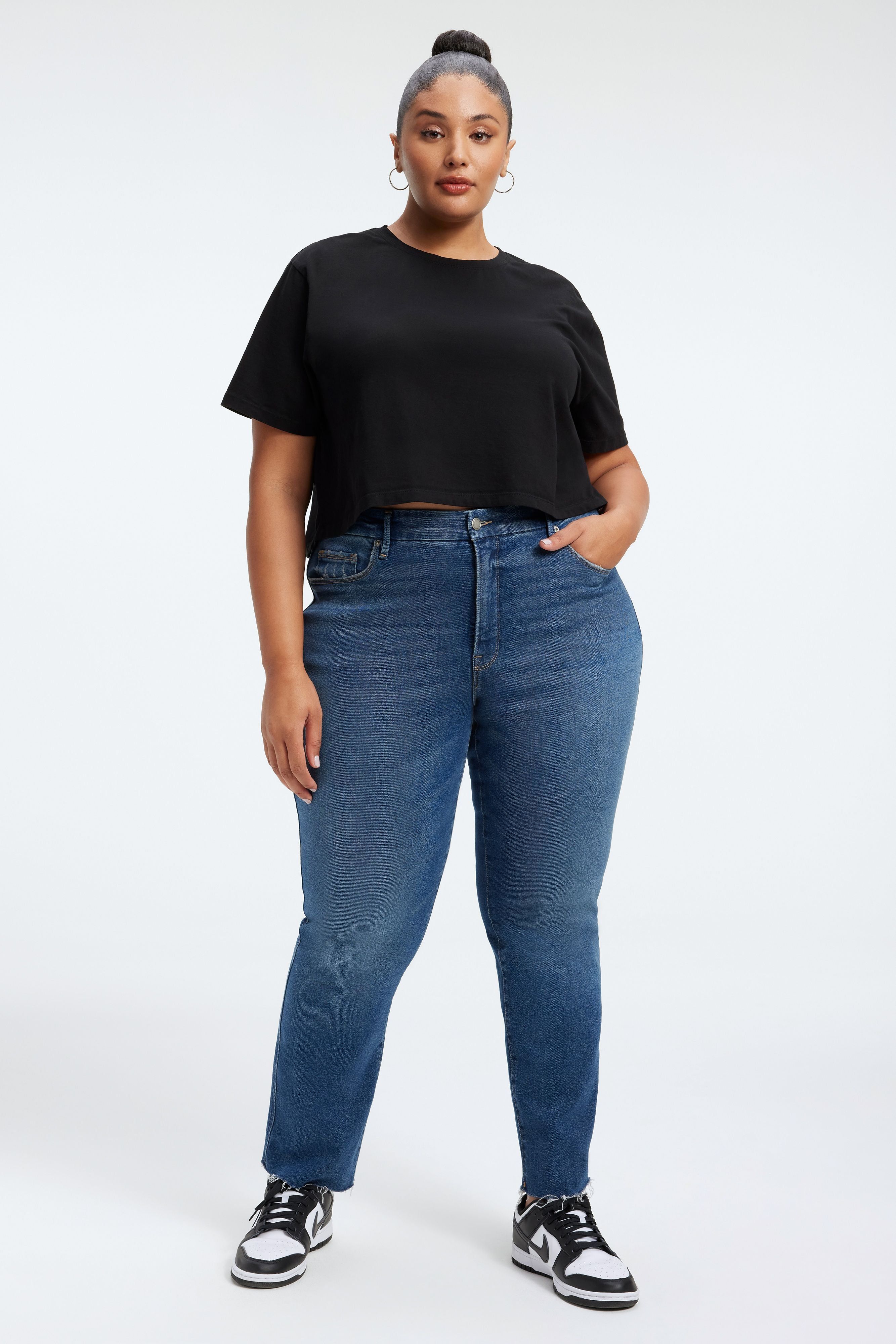 GOOD CURVE STRAIGHT JEANS | INDIGO264 sold by Good American product image thumbnail 10