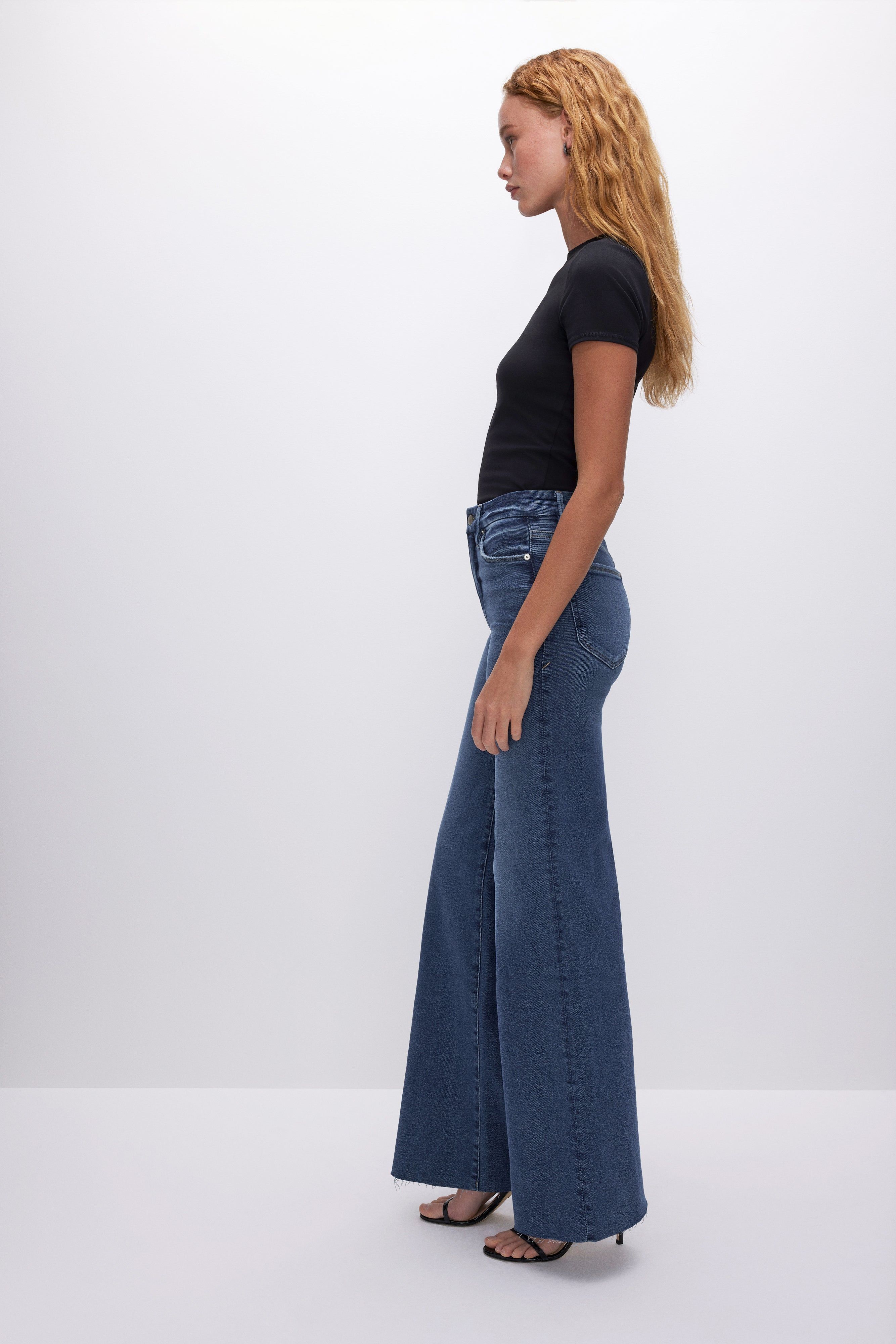 GOOD WAIST PALAZZO JEANS | INDIGO394 sold by Good American product image thumbnail 9