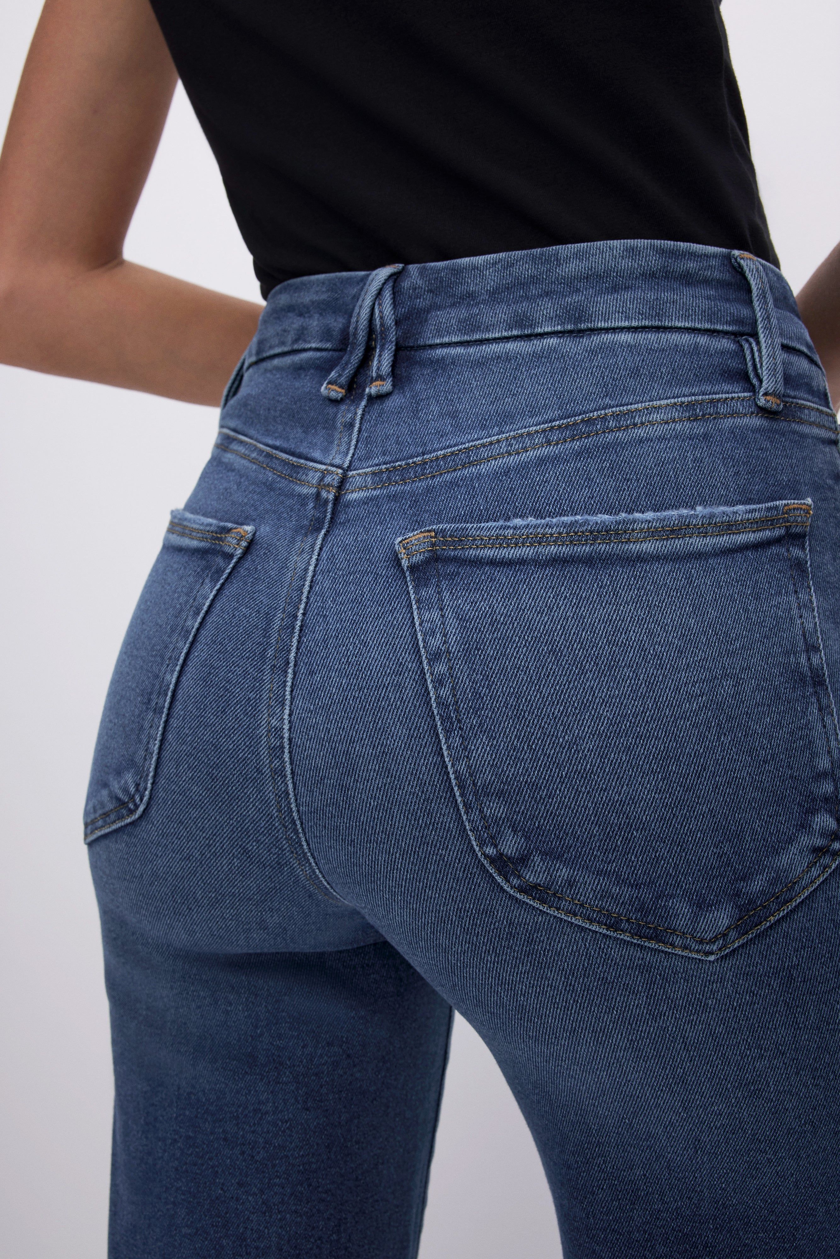 GOOD WAIST PALAZZO JEANS | INDIGO394 sold by Good American product image thumbnail 10