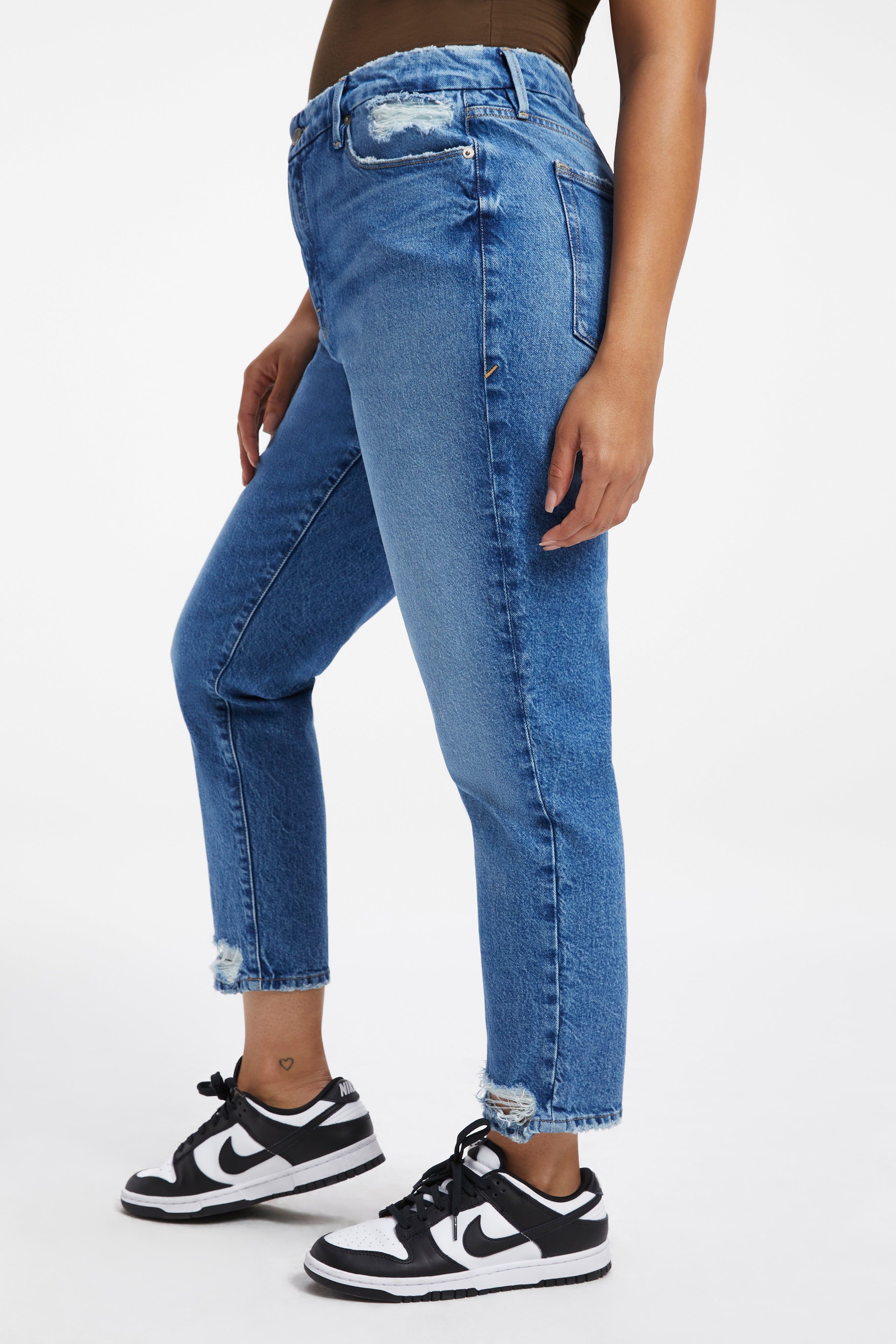 THE WEEKENDER JEANS | INDIGO250 sold by Good American product image thumbnail 4