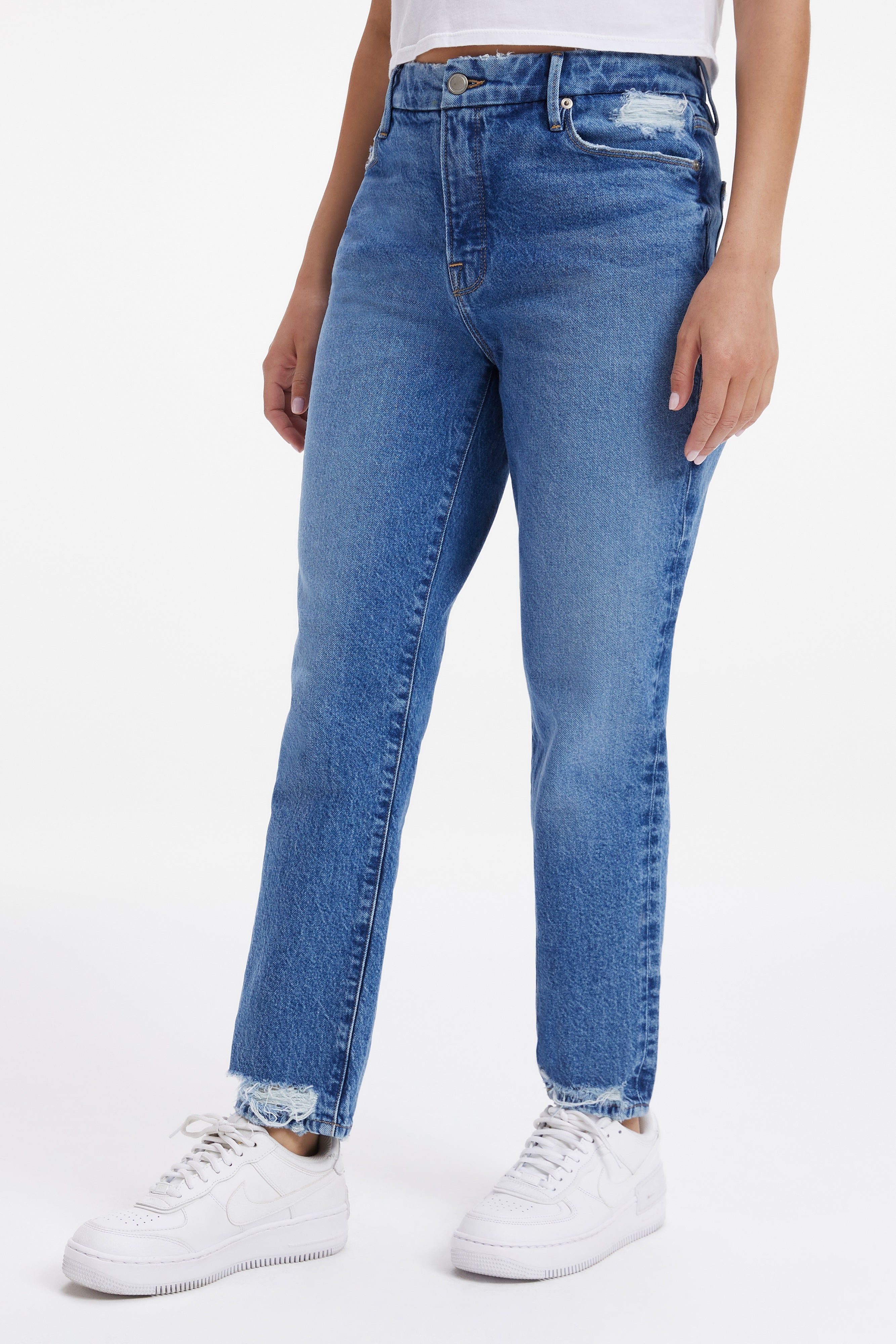 THE WEEKENDER JEANS | INDIGO250 sold by Good American product image thumbnail 8
