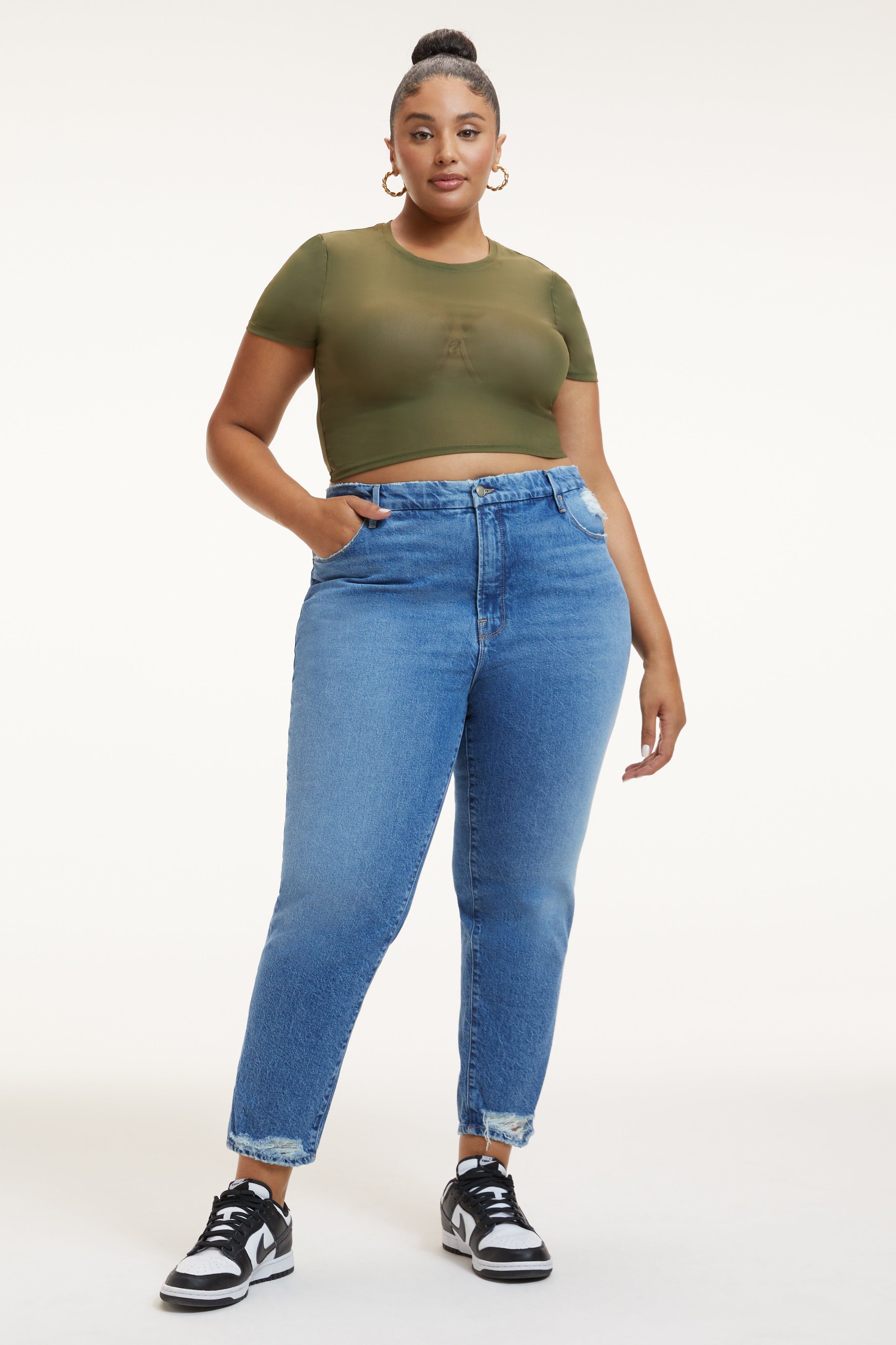 THE WEEKENDER JEANS | INDIGO250 sold by Good American product image thumbnail 12