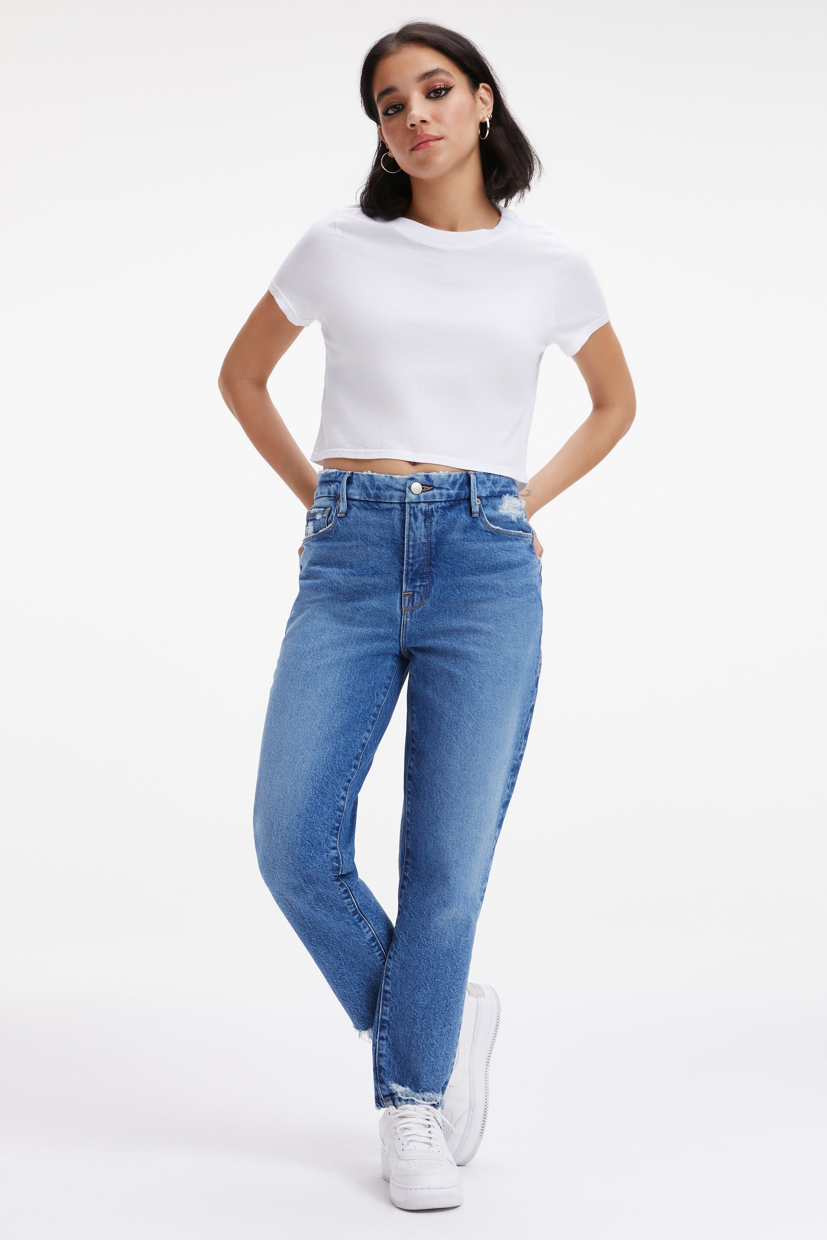 THE WEEKENDER JEANS | INDIGO250 sold by Good American product image thumbnail 6