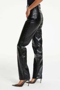 FAUX LEATHER GOOD ICON PANTS| BLACK EEL001 sold by Good American