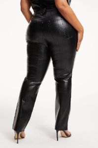 FAUX LEATHER GOOD ICON PANTS| BLACK EEL001 sold by Good American