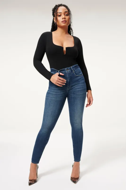 GOOD LEGS SKINNY JEANS | BLUE265 sold by Good American