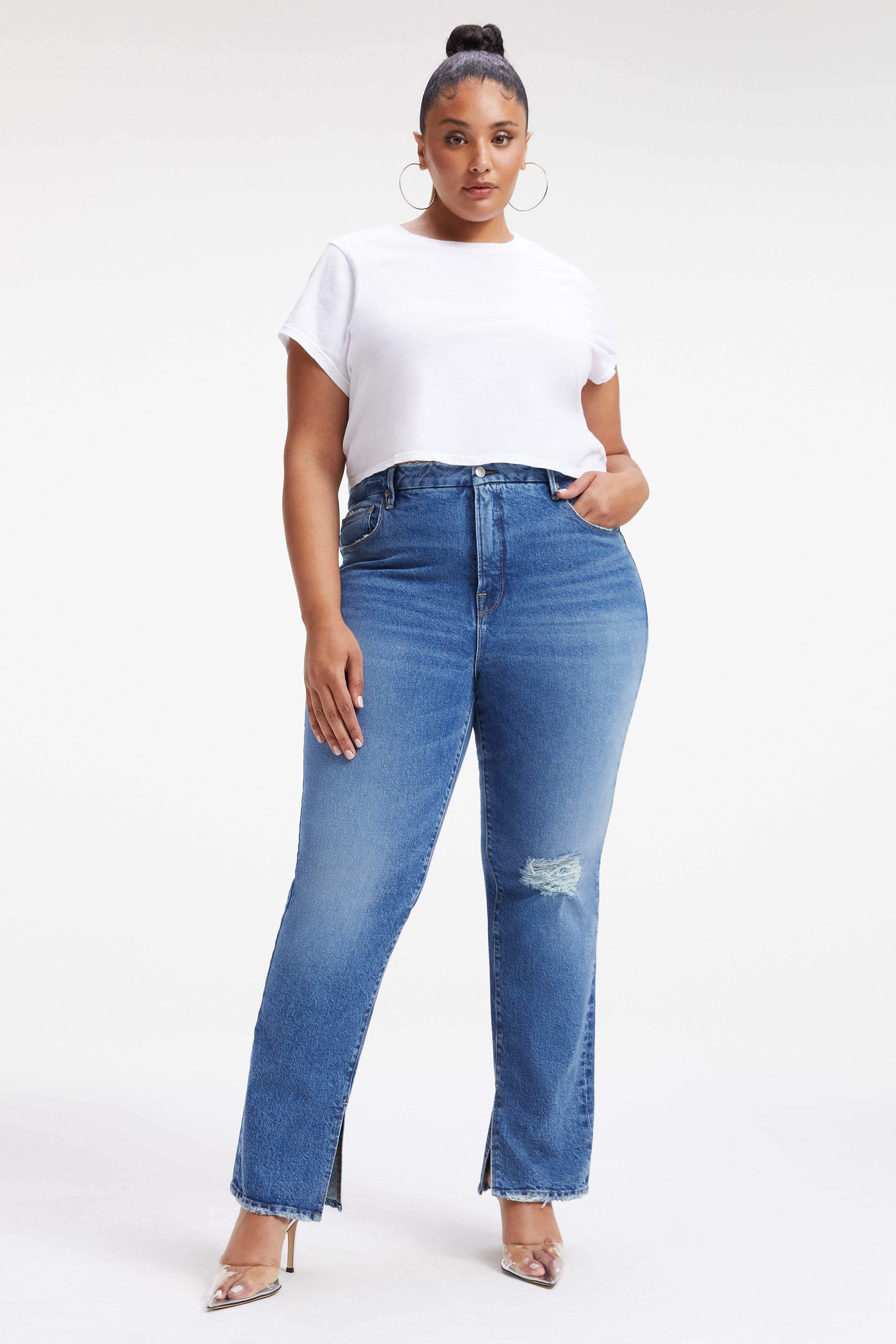 GOOD BOY JEANS | INDIGO263 sold by Good American