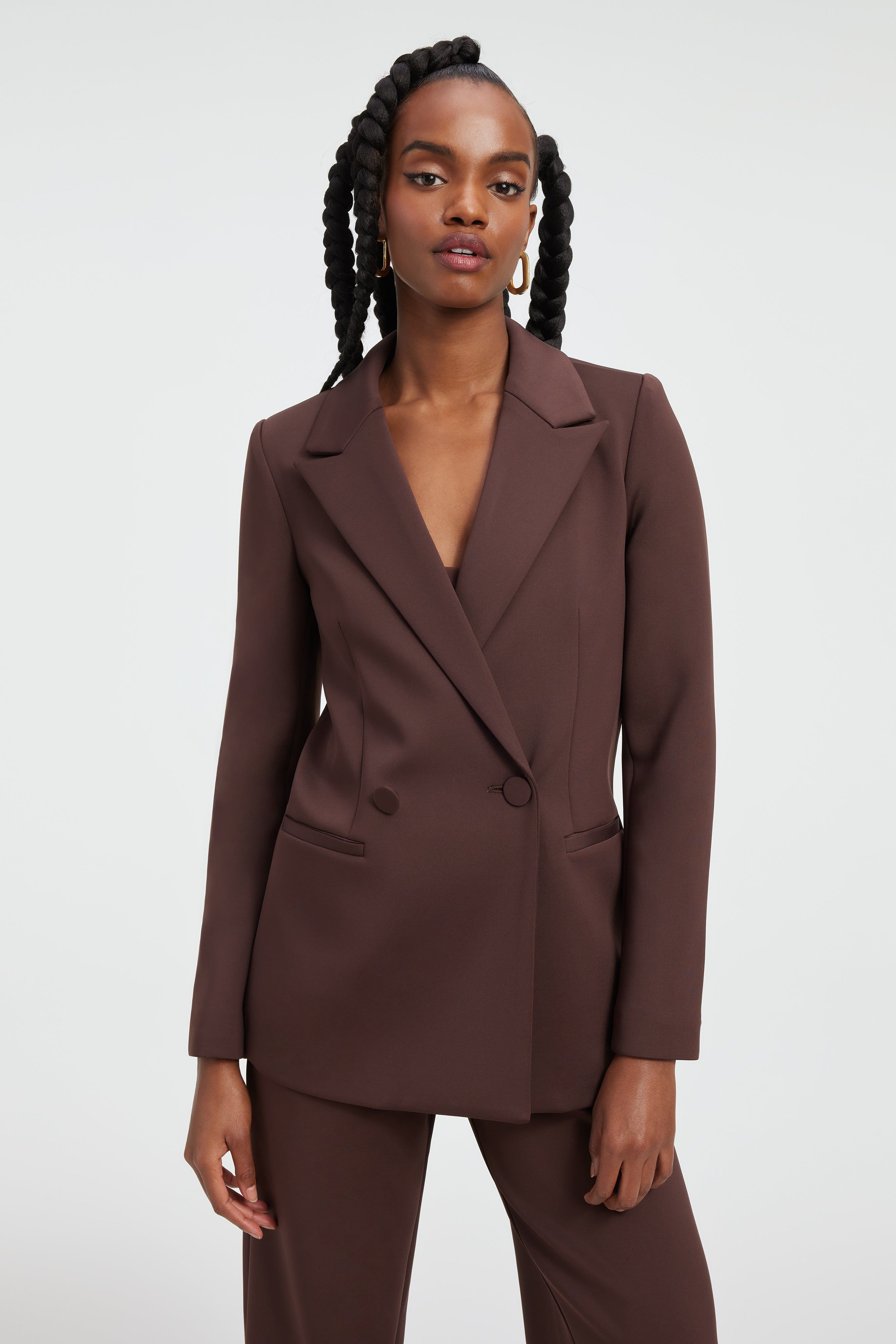 SCUBA 2.0 BLAZER | DARK COCOA sold by Good American