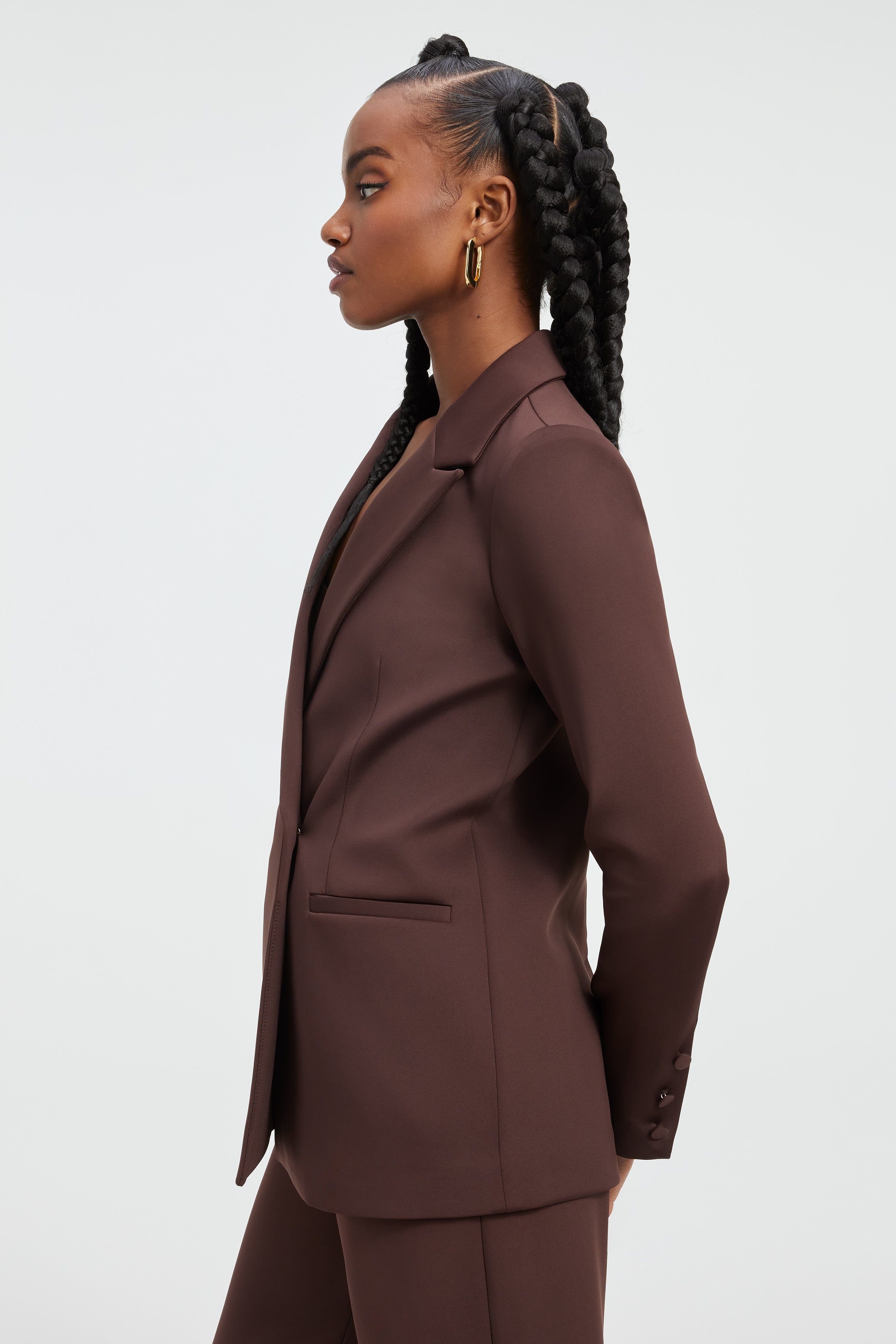 SCUBA 2.0 BLAZER | DARK COCOA sold by Good American product image thumbnail 2