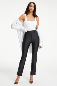 COMPRESSION SHINE STRAIGHT LEGGINGS | BLACK001 sold by Good American