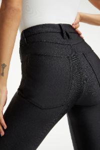 COMPRESSION SHINE STRAIGHT LEGGINGS | BLACK001 sold by Good American