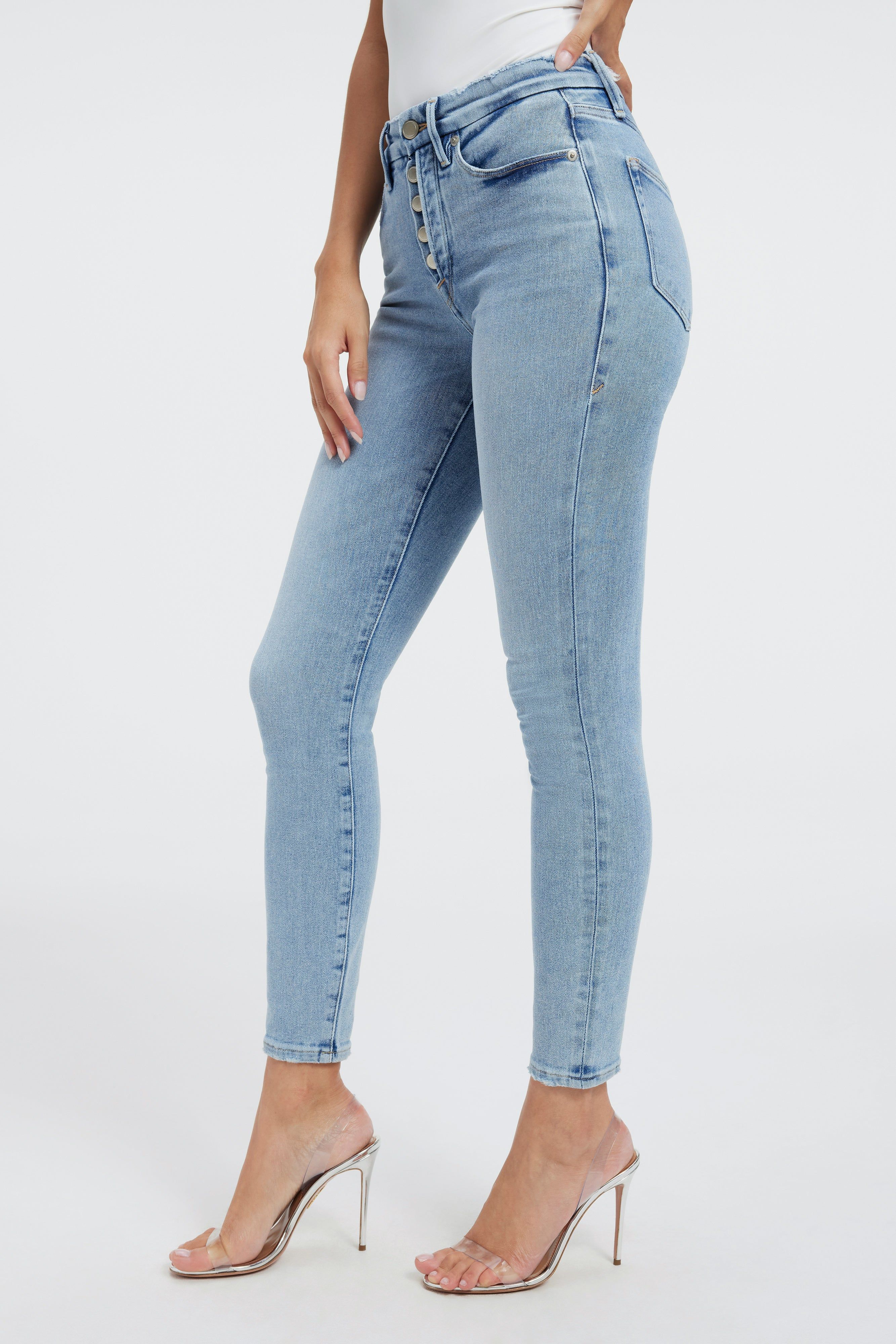 GOOD LEGS  SKINNY JEANS | INDIGO317 sold by Good American product image thumbnail 12