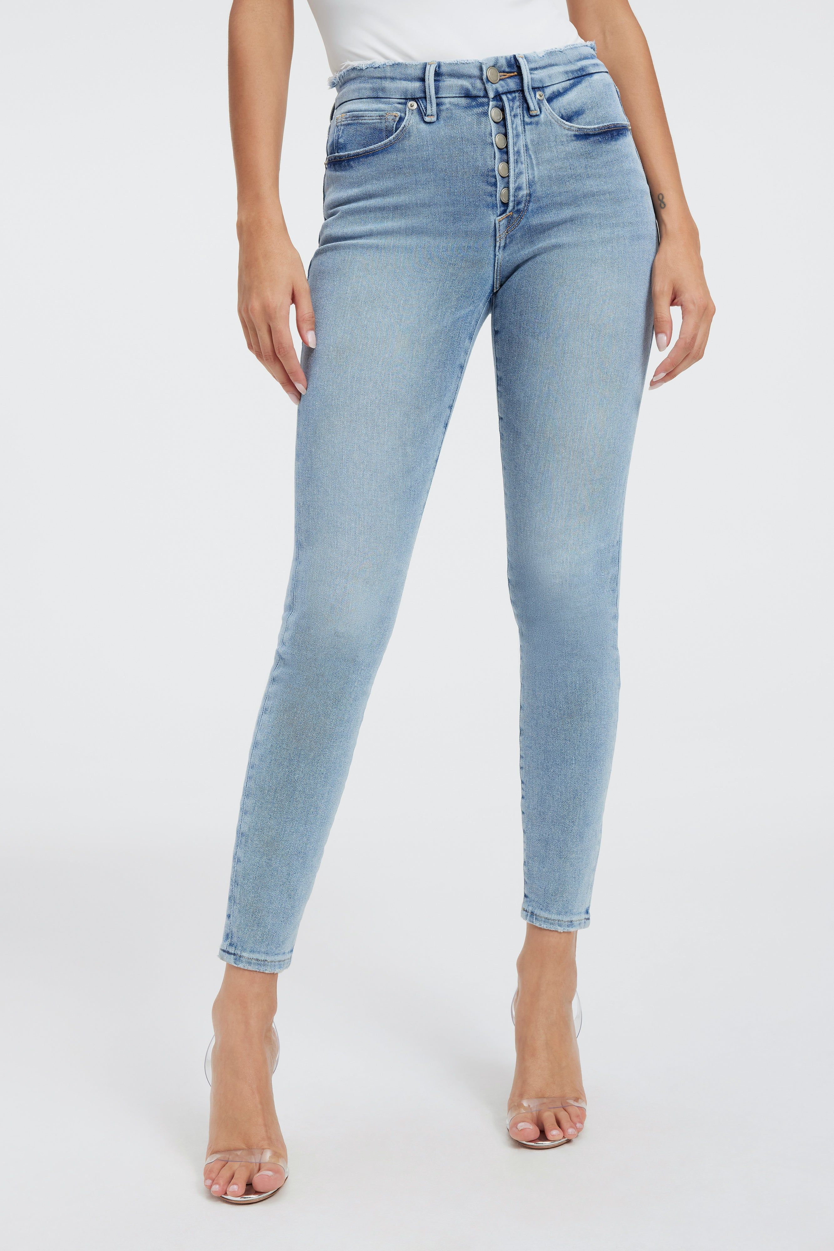 GOOD LEGS  SKINNY JEANS | INDIGO317 sold by Good American product image thumbnail 11
