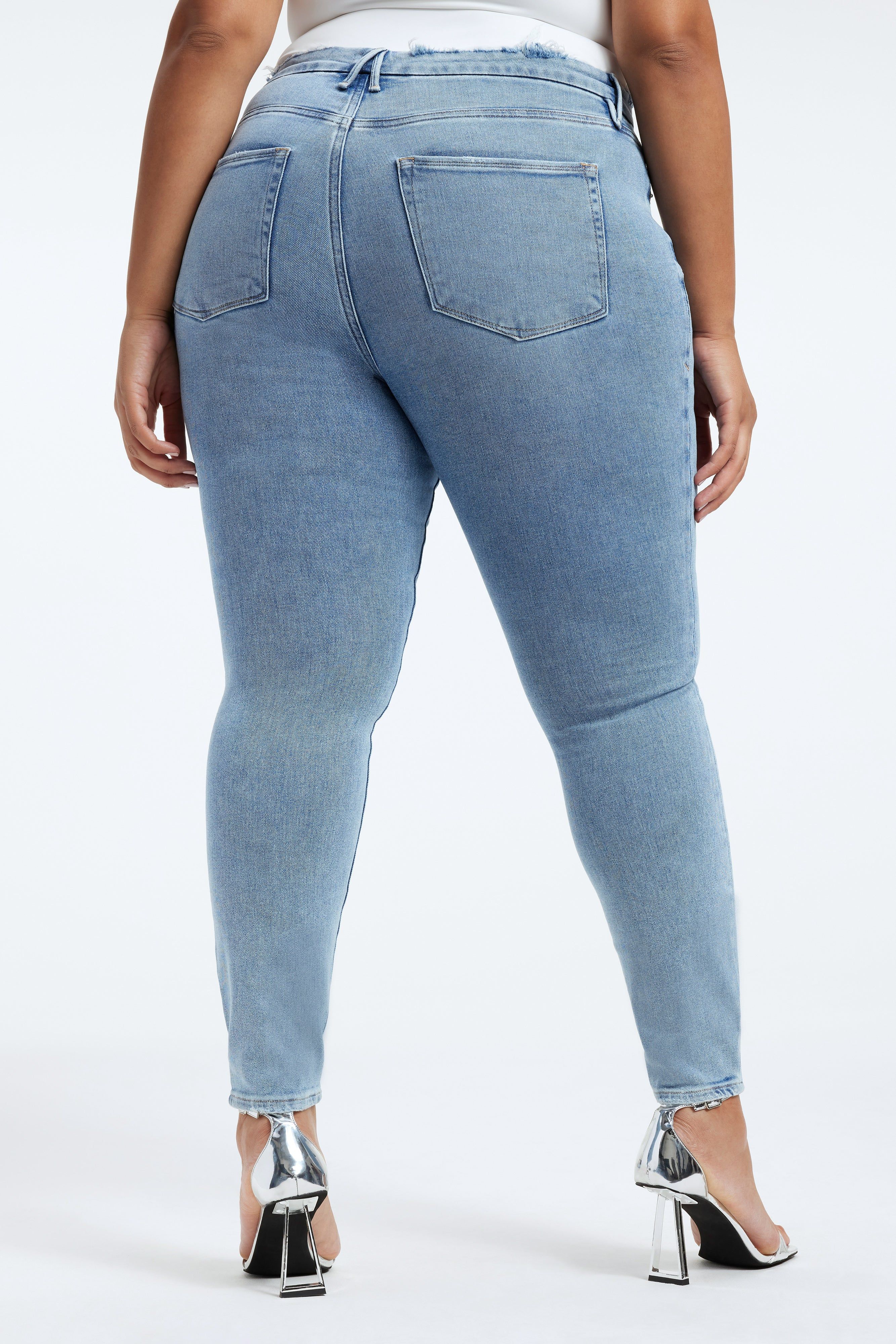 GOOD LEGS  SKINNY JEANS | INDIGO317 sold by Good American product image thumbnail 7