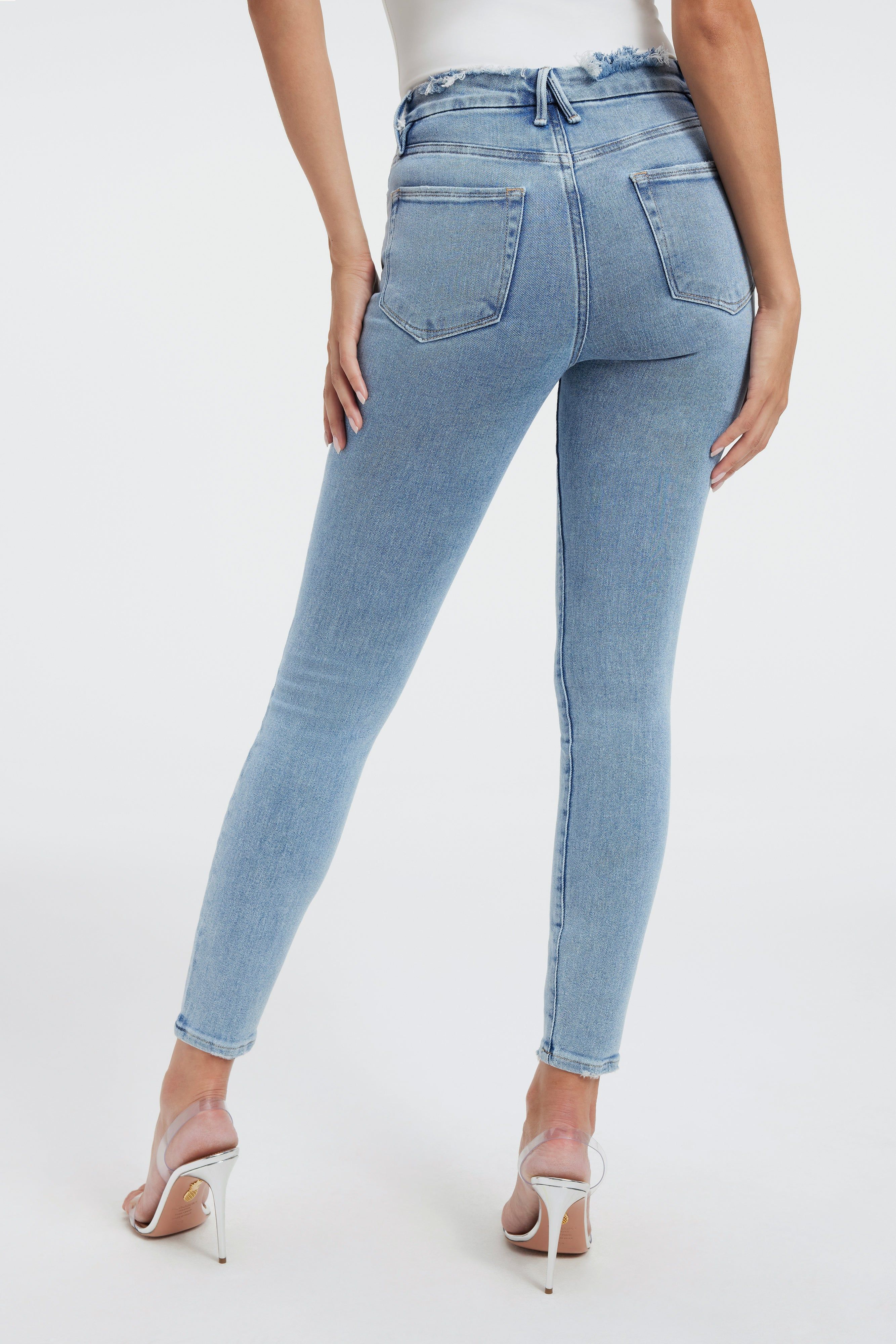 GOOD LEGS  SKINNY JEANS | INDIGO317 sold by Good American product image thumbnail 13