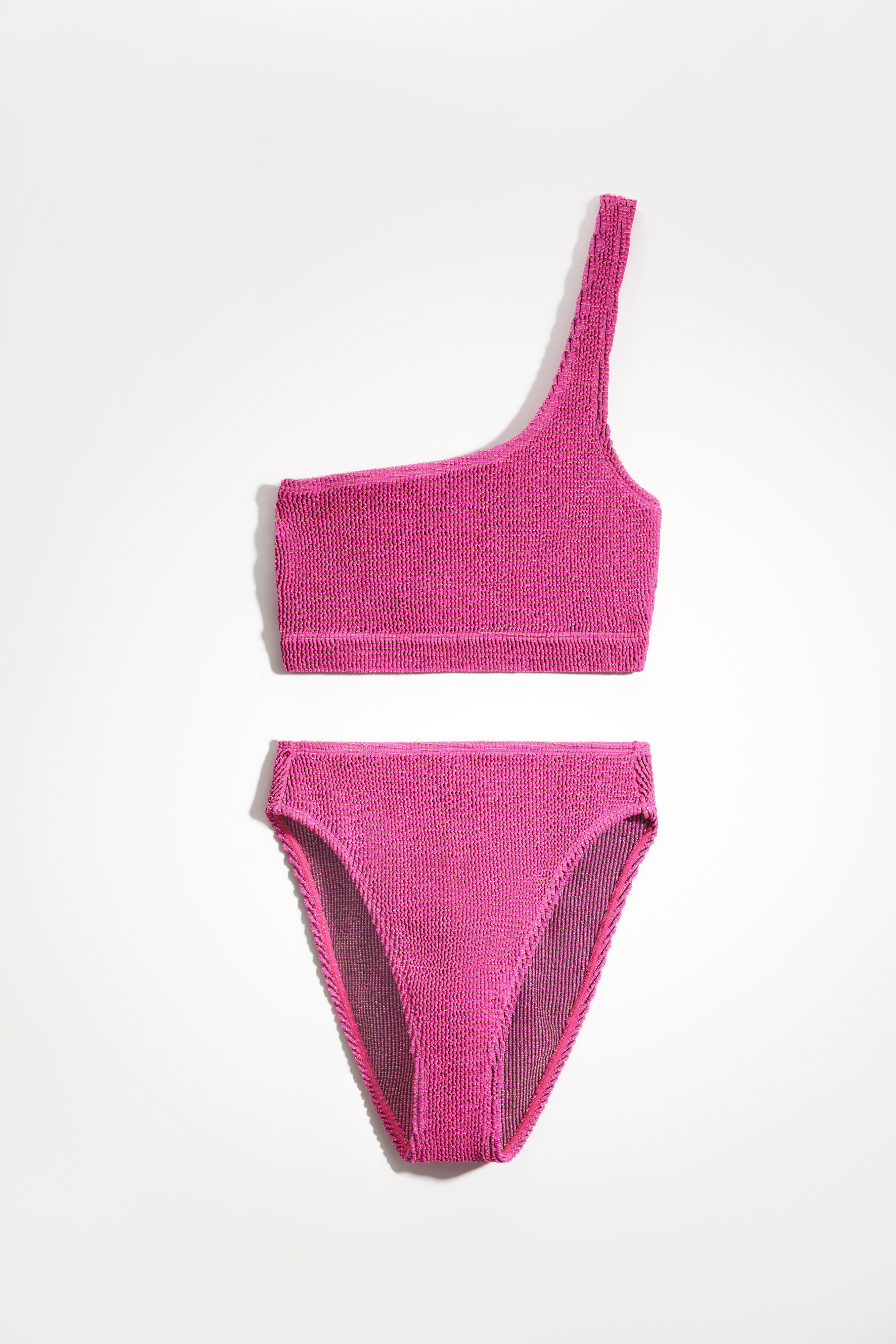 ALWAYS FITS METALLIC SHOULDER TOP | FUSCHIA PINK001 sold by Good American product image thumbnail 12