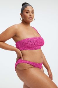 ALWAYS FITS METALLIC SHOULDER TOP | FUSCHIA PINK001 sold by Good American